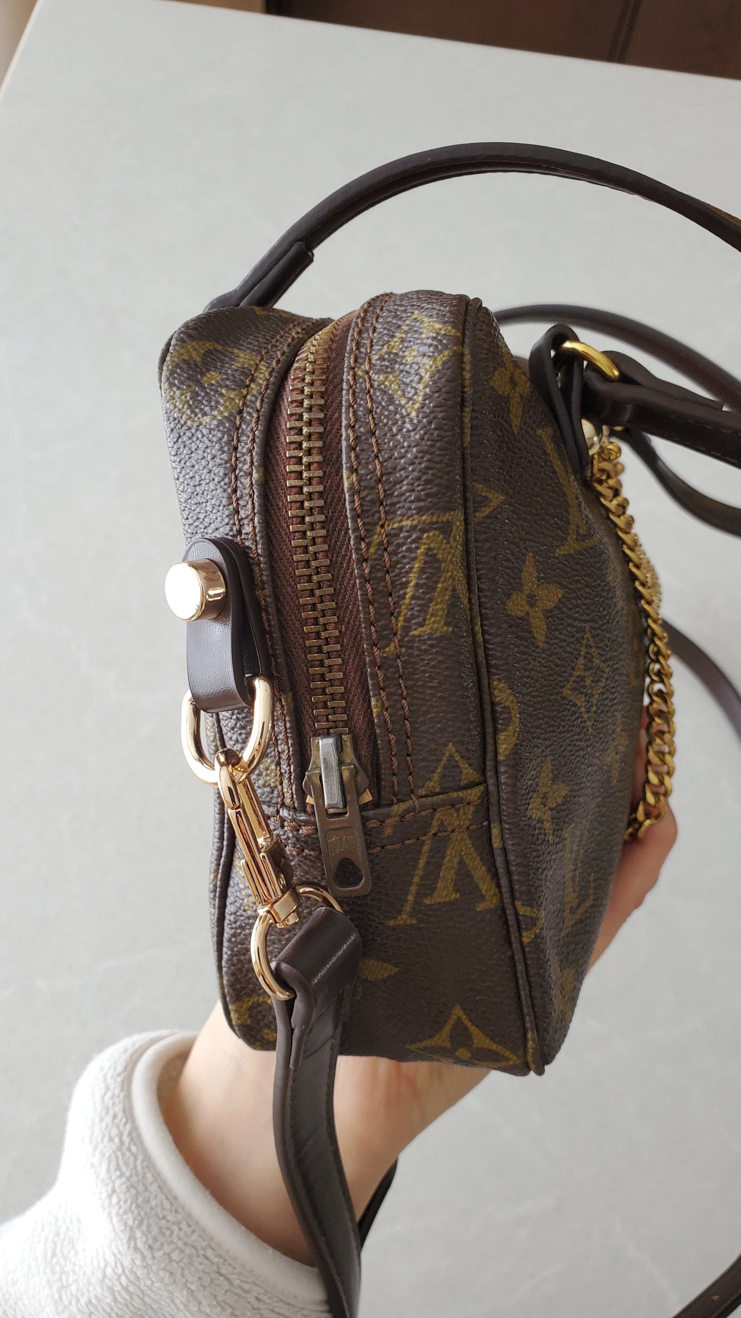 Authentic Vintage Louis Vuitton Upcycle New Gen Charm Shoulder/ Crossbody Bag