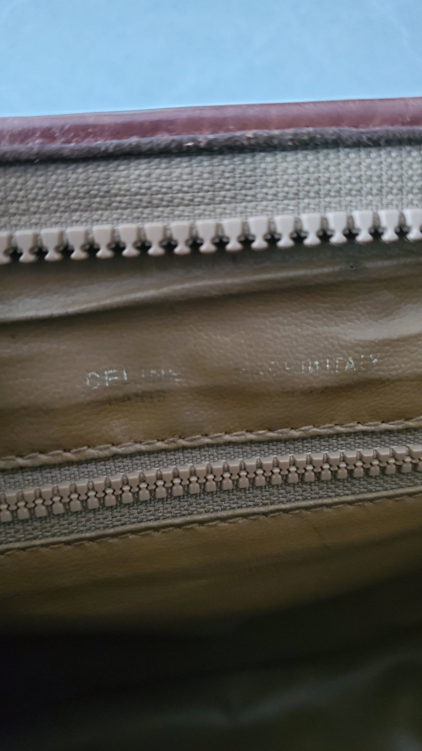 Authentic Vintage Celine (L) Upcycle Brown Shoulder Purse