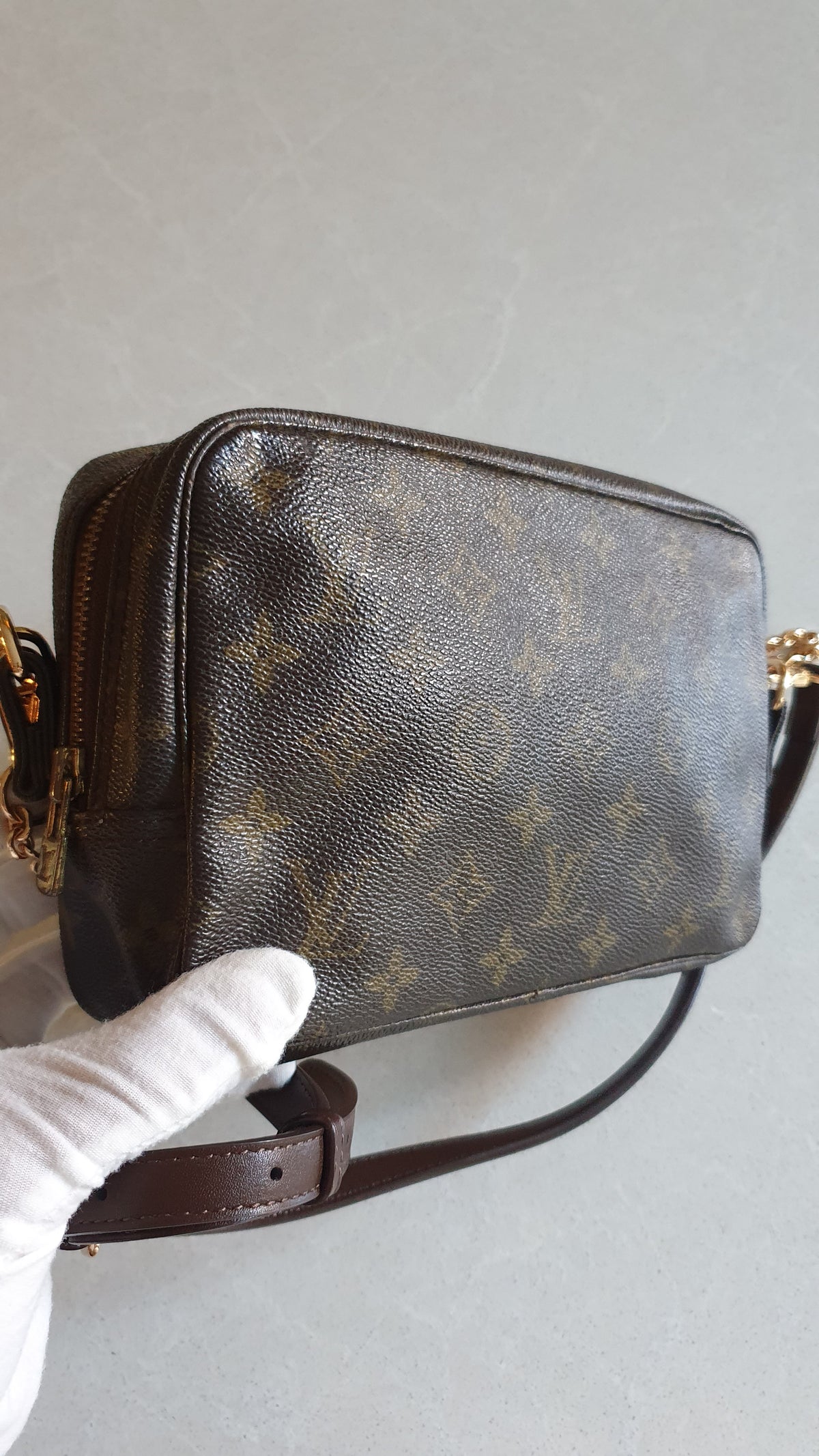 Authentic Vintage Louis Vuitton Upcycle Purse with Straps & Chain