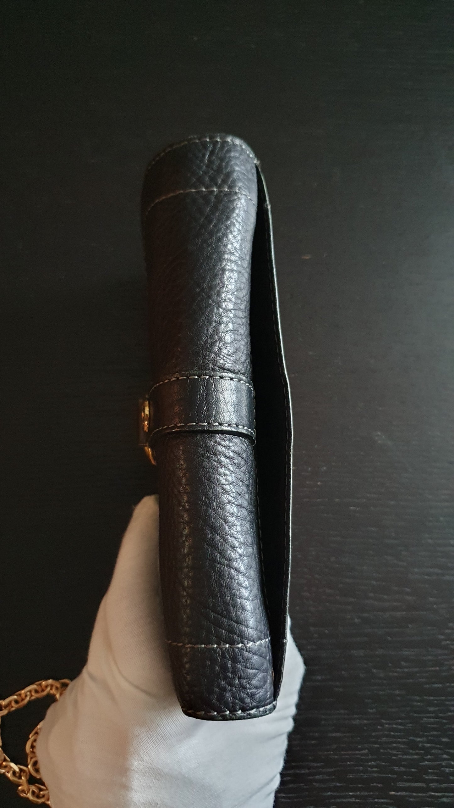 Authentic Celine Upcycle Wallet with Versatile Chain