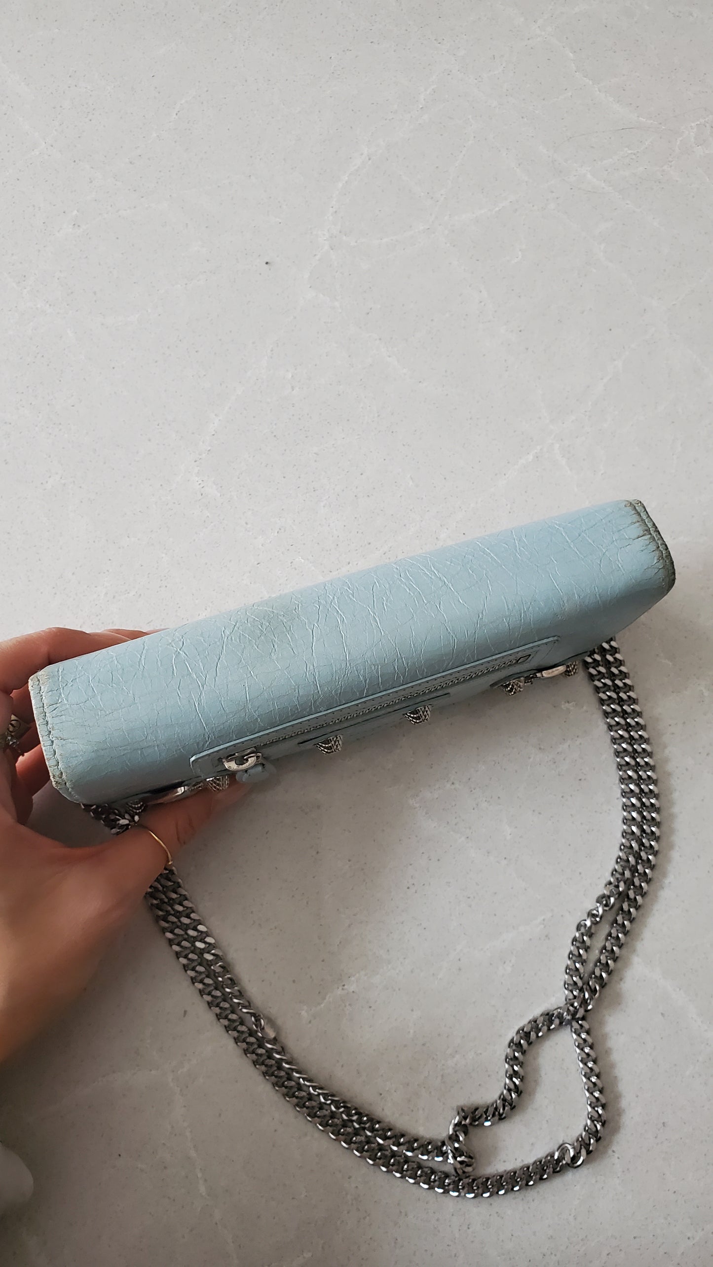 Authentic Balenciaga Upcycle Wallet on Chain