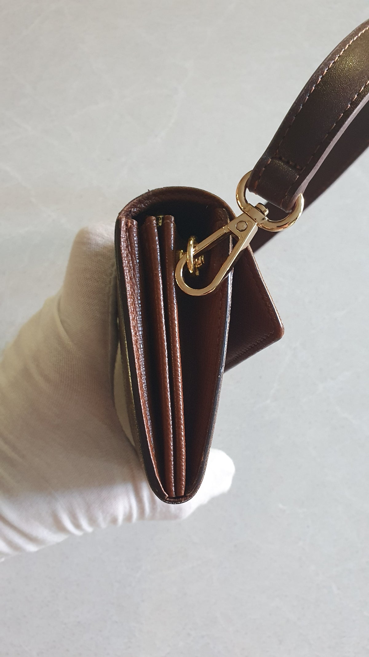 Authentic Vintage Louis Vuitton (2) Upcycle Wallet with Strap