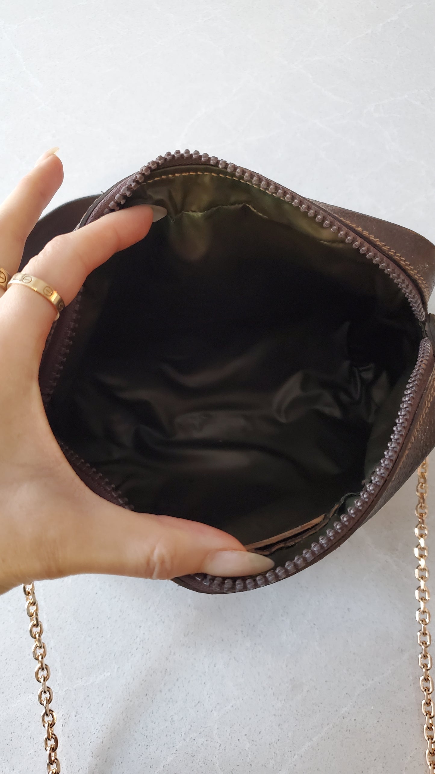 Authentic Vintage Gucci Upcycle Purse with Chain & Strap