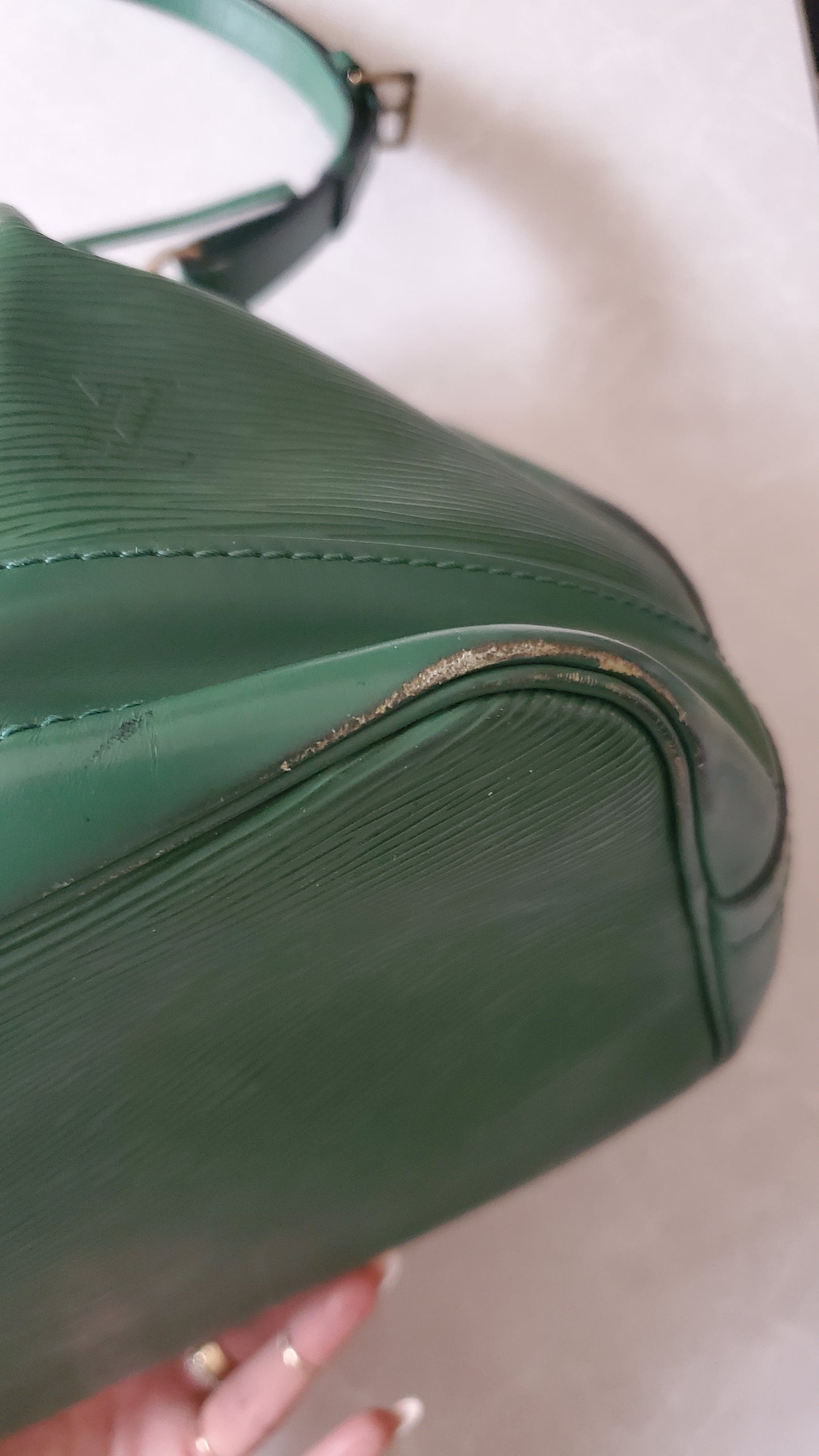 Authentic Vintage Louis Vuitton Green Epi Bucket Bag