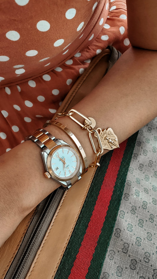 Authentic Vintage Gucci Upcycle Gold PaperClip Bracelet