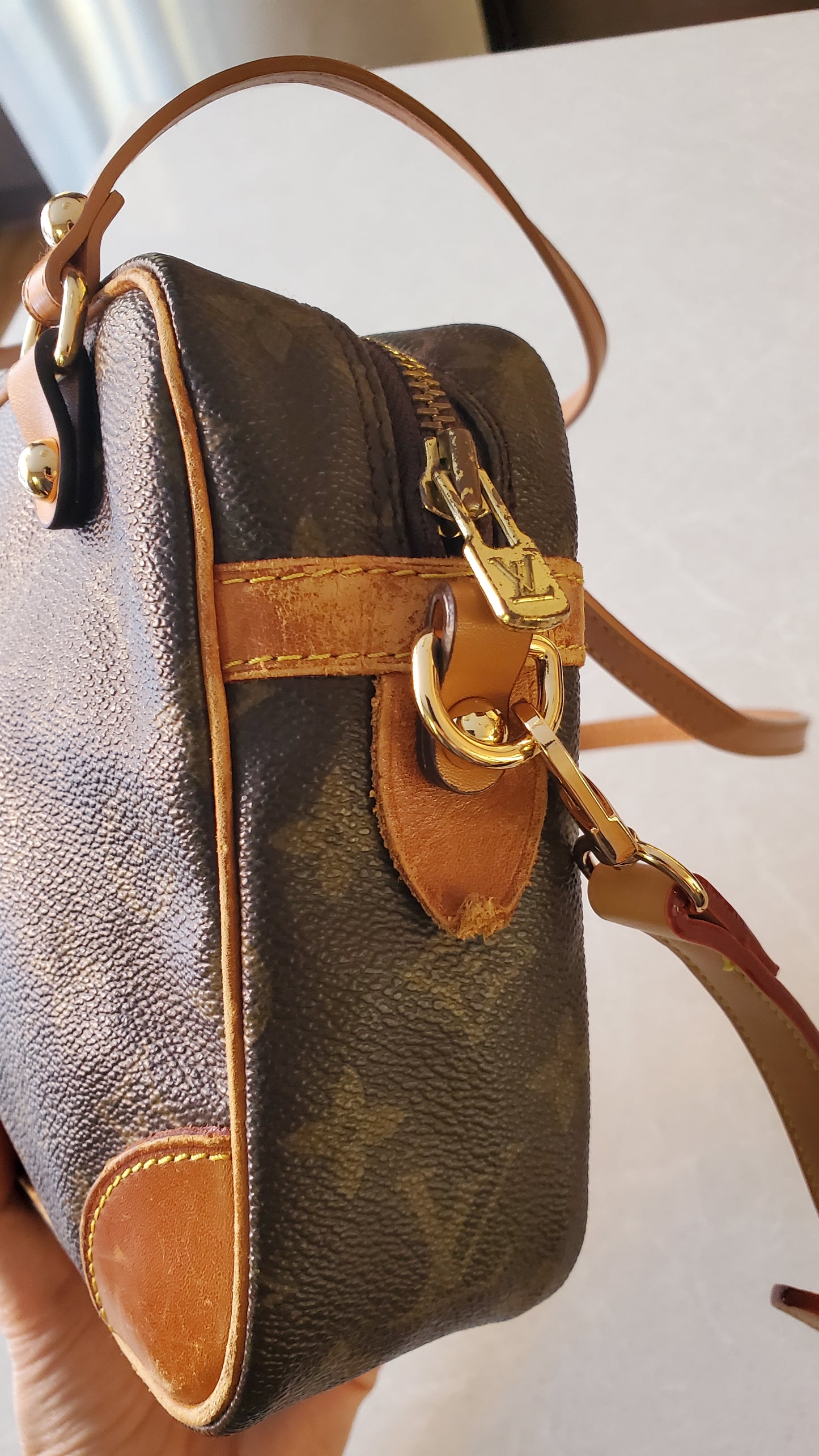 Authentic Vintage Louis Vuitton Upcycle Large Purse with Straps