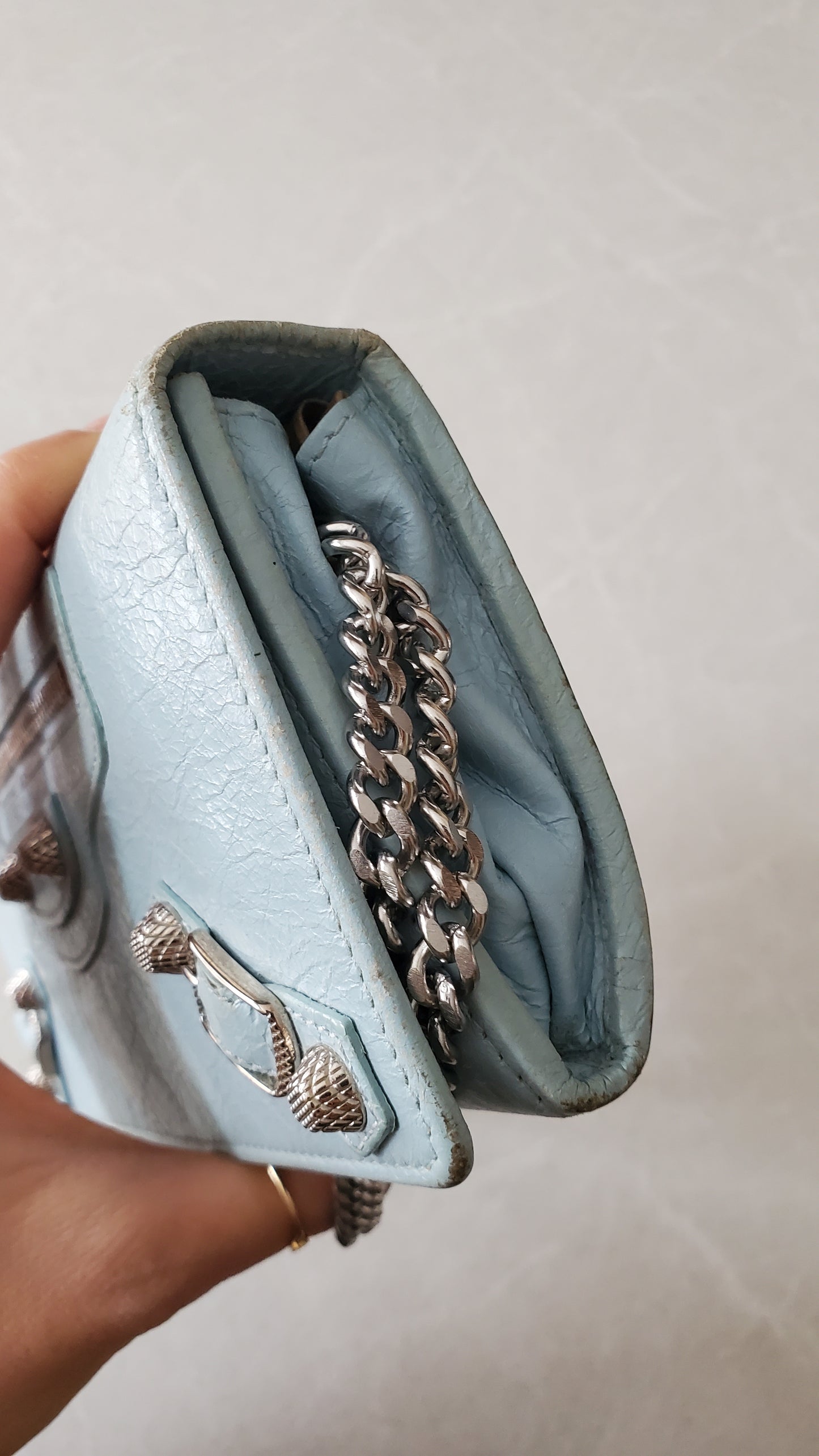 Authentic Balenciaga Upcycle Wallet on Chain