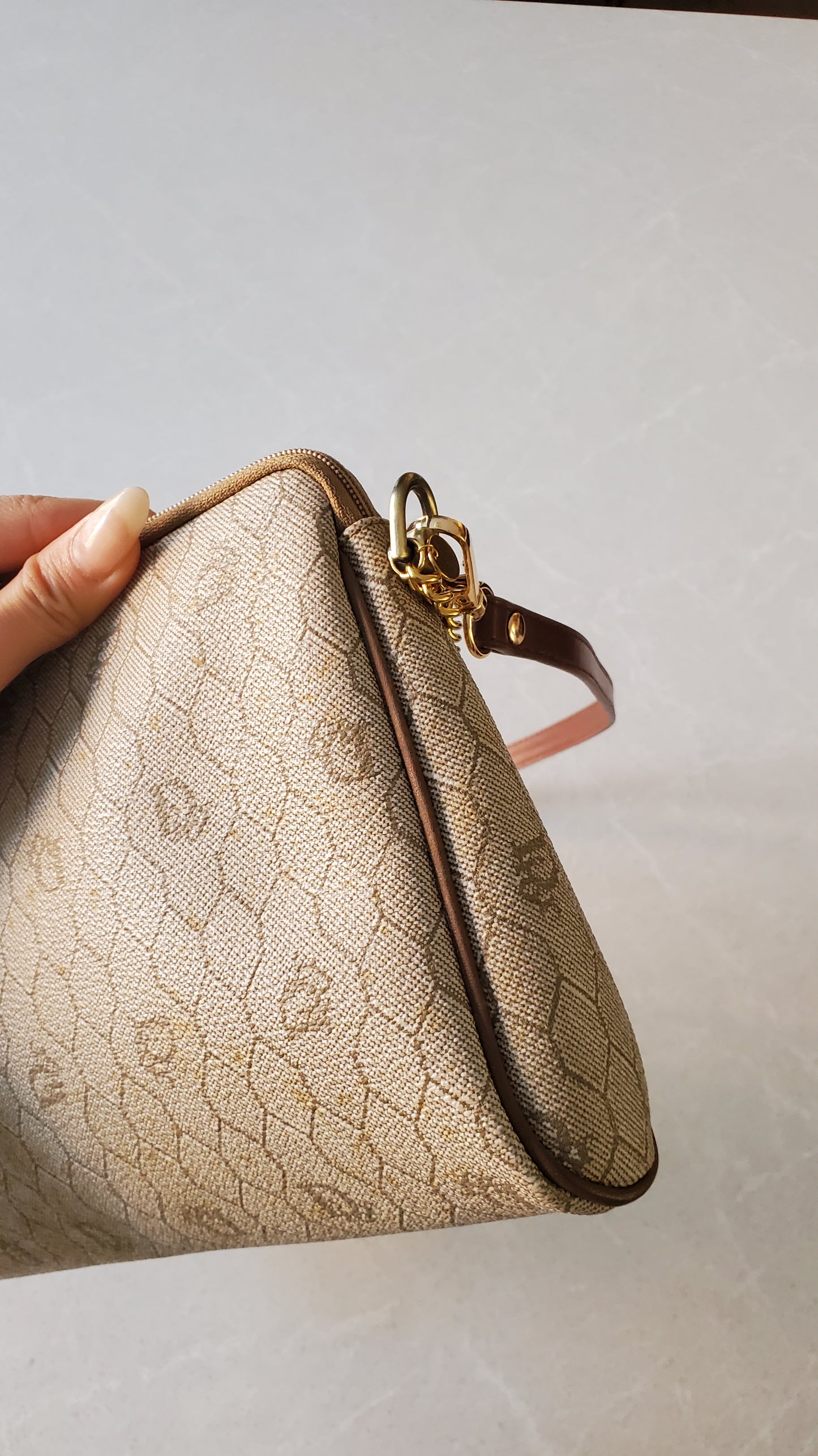 Authentic Vintage Dior Upcycle Purse with Strap & Chain