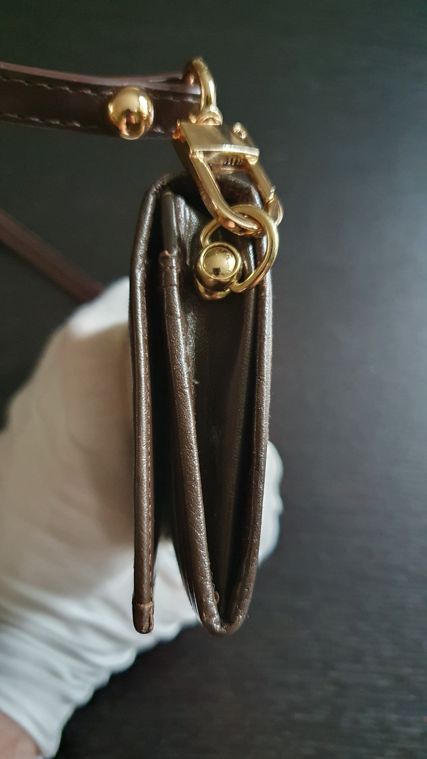Authentic Burberry Upcycle Flap Wallet with Shoulder Strap