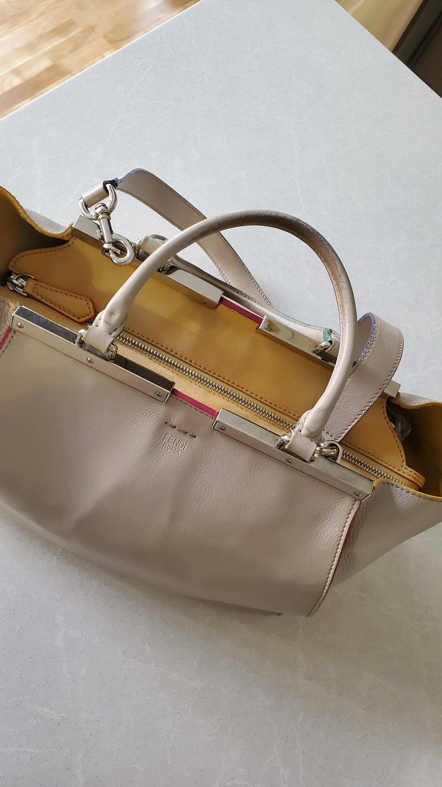 Authentic Fendi Large Leather Bag