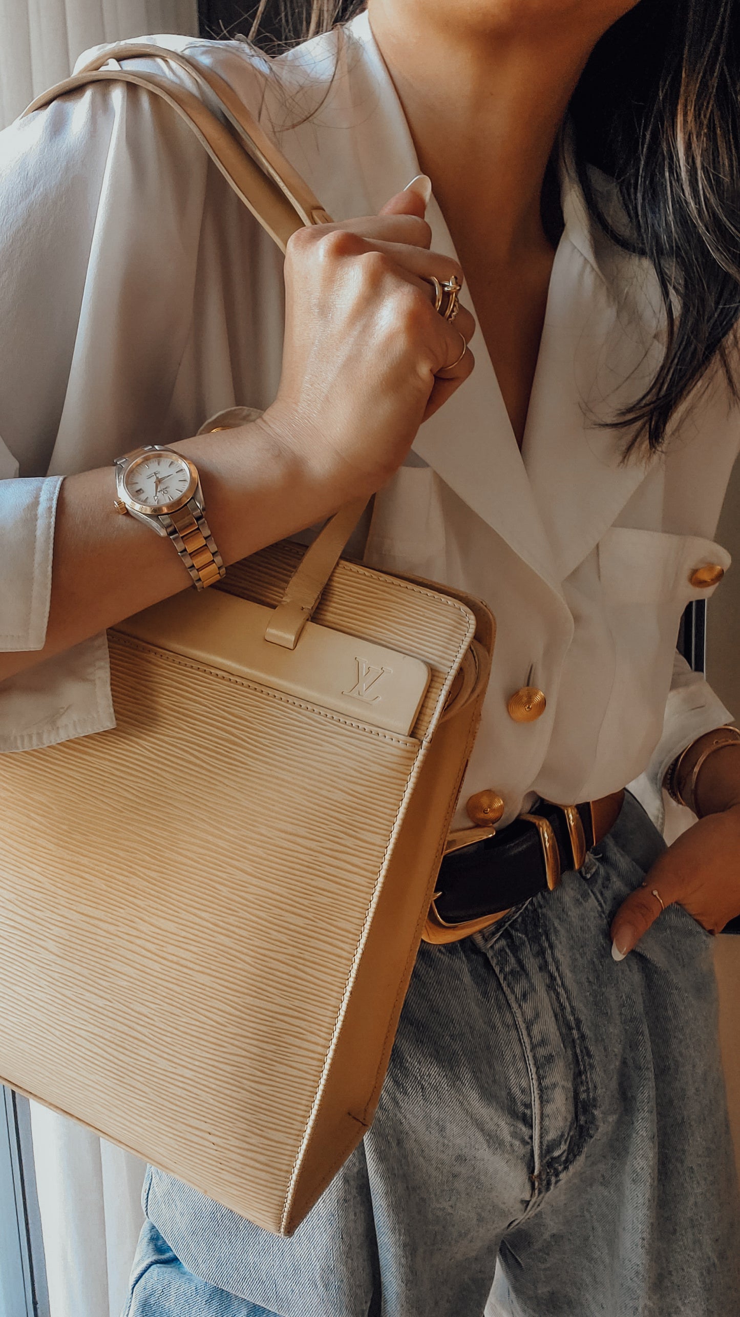 Authentic Louis Vuitton Y2K (Year 2000) Cream Epi Purse