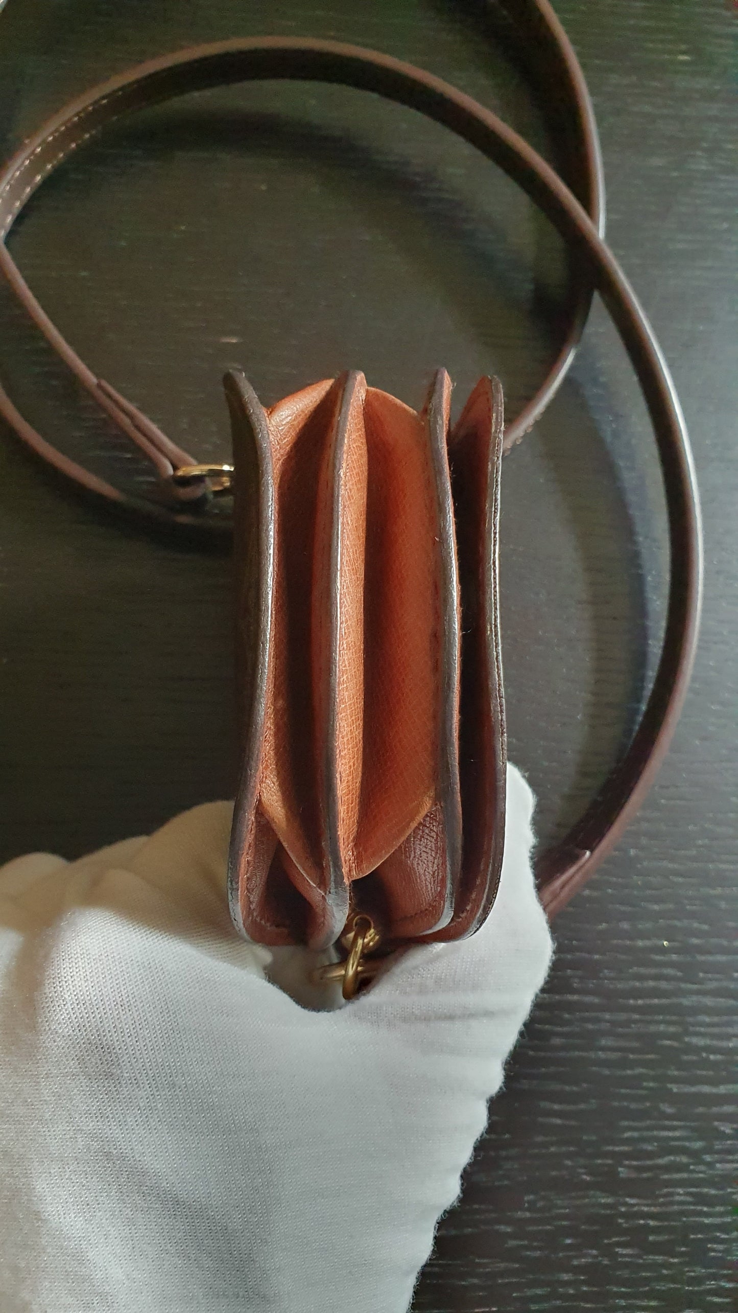 Authentic Vintage Louis Vuitton Upcycle Mini Pouch with Strap