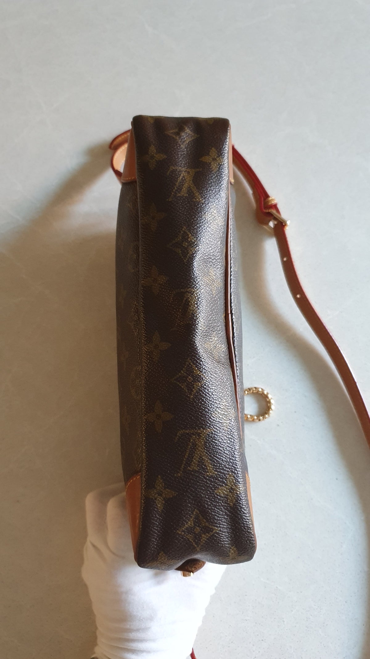 Authentic Vintage Louis Vuitton (2) Upcycle Purse with Strap & Chain