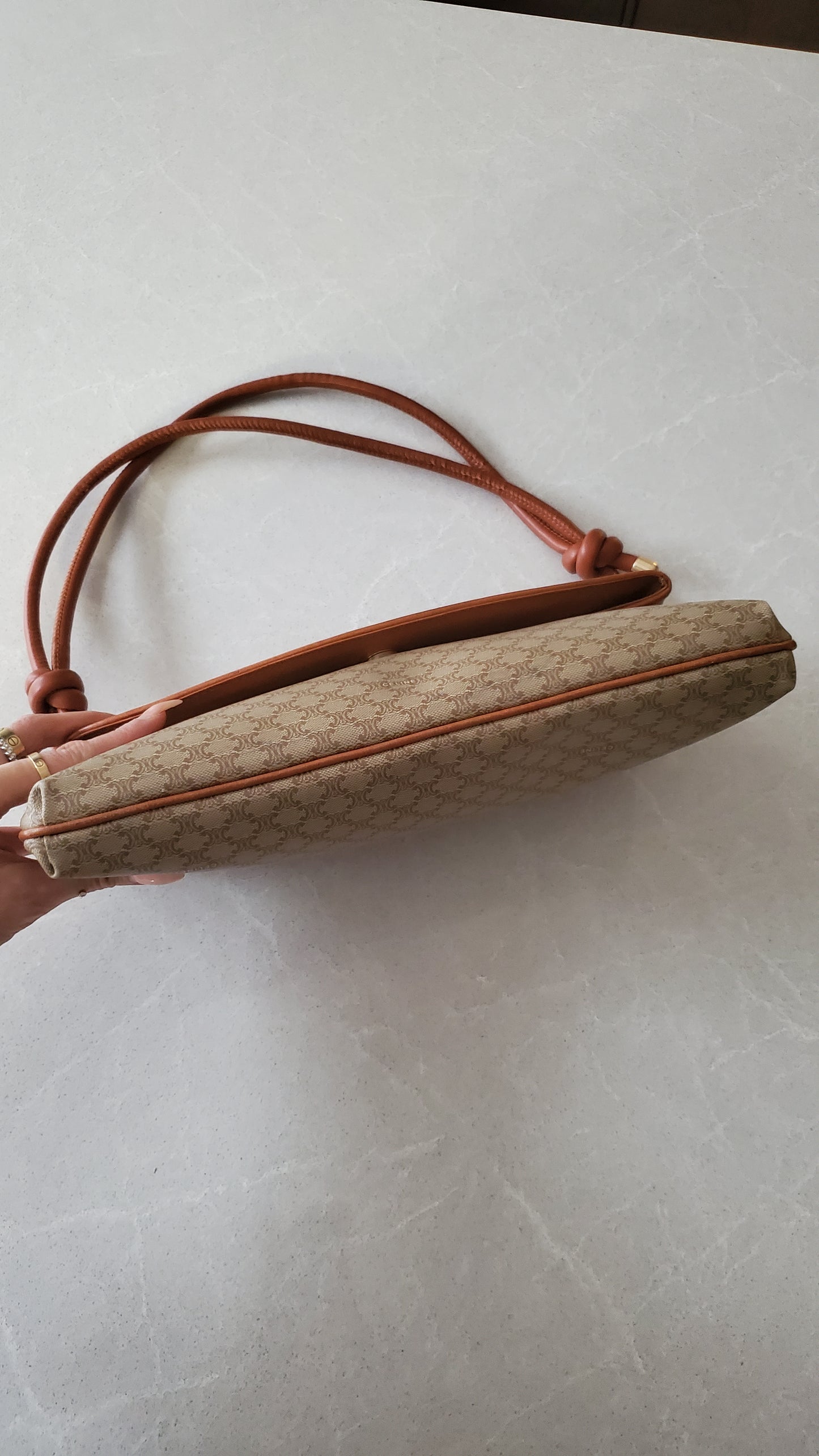 Authentic Vintage Celine Upcycle Purse with Strap