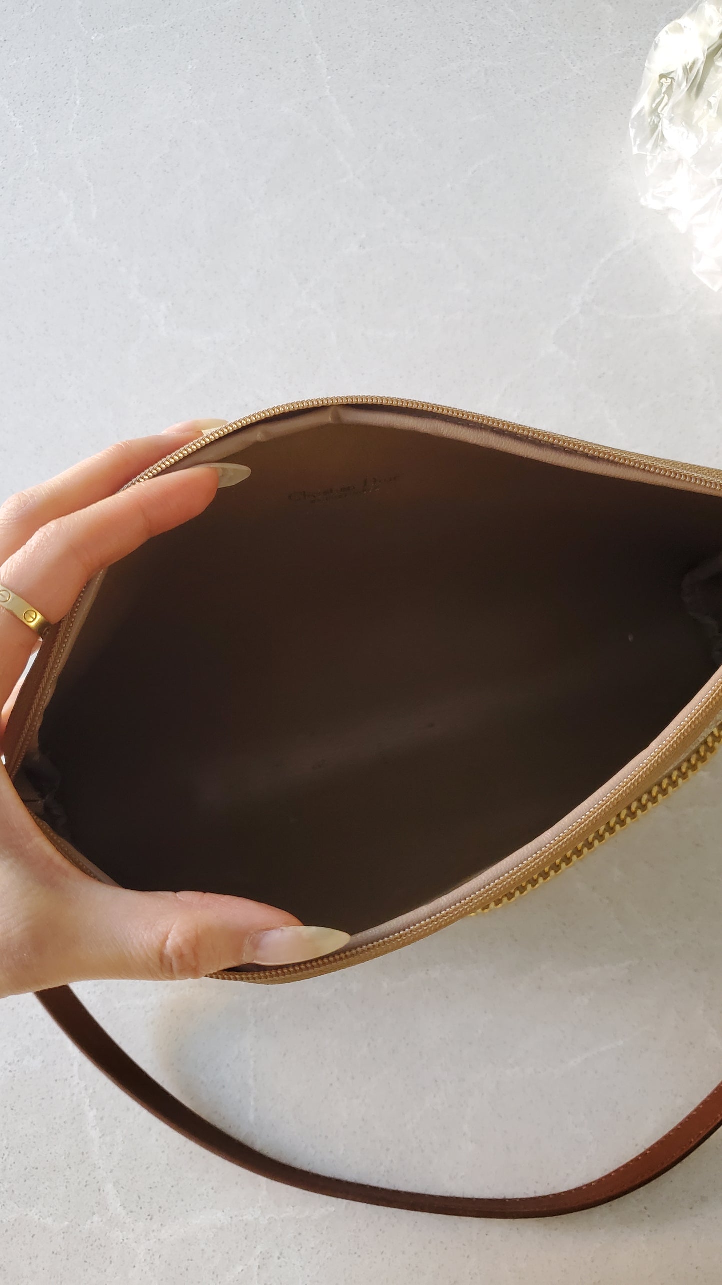 Authentic Vintage Dior Upcycle Purse with Strap & Chain