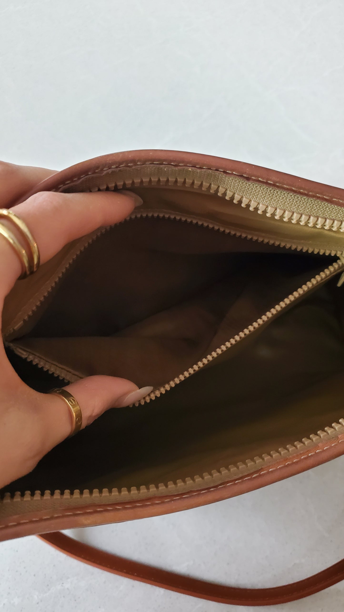 Authentic Vintage Celine (L) Upcycle Brown Shoulder Purse