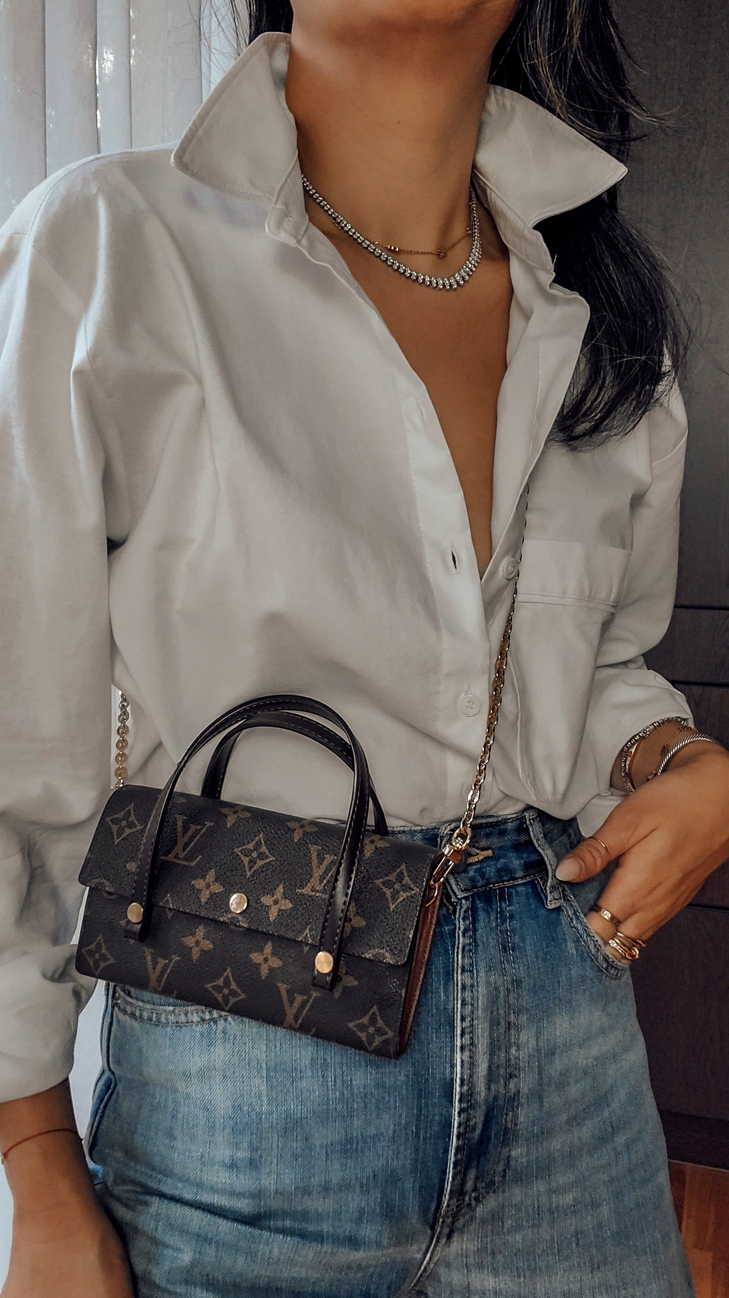 Authentic Vintage Louis Vuitton (2) Upcycle Brown Monogram Wallet with Two Handles