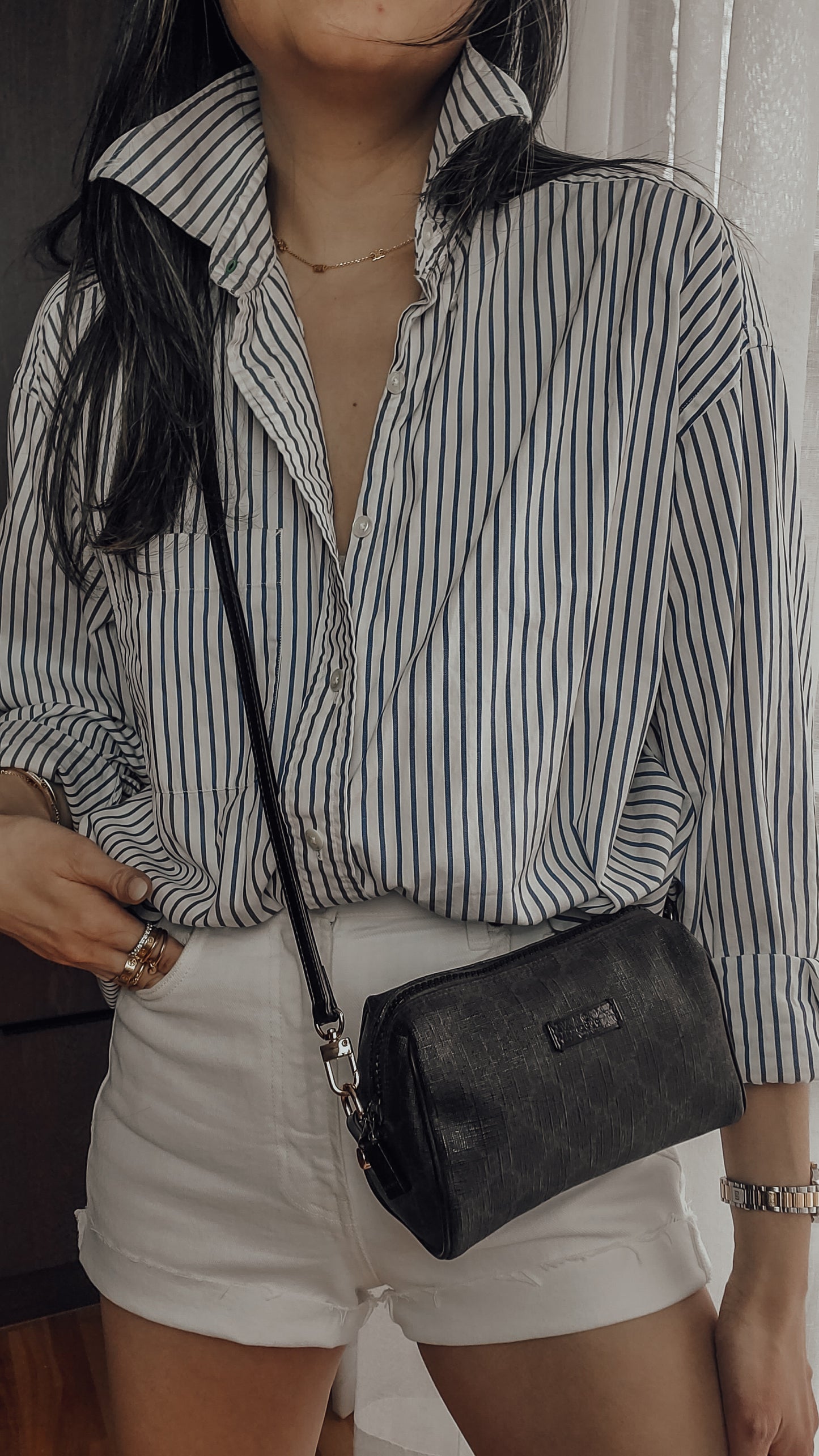 Authentic Gucci Upcycle Black Purse with Strap