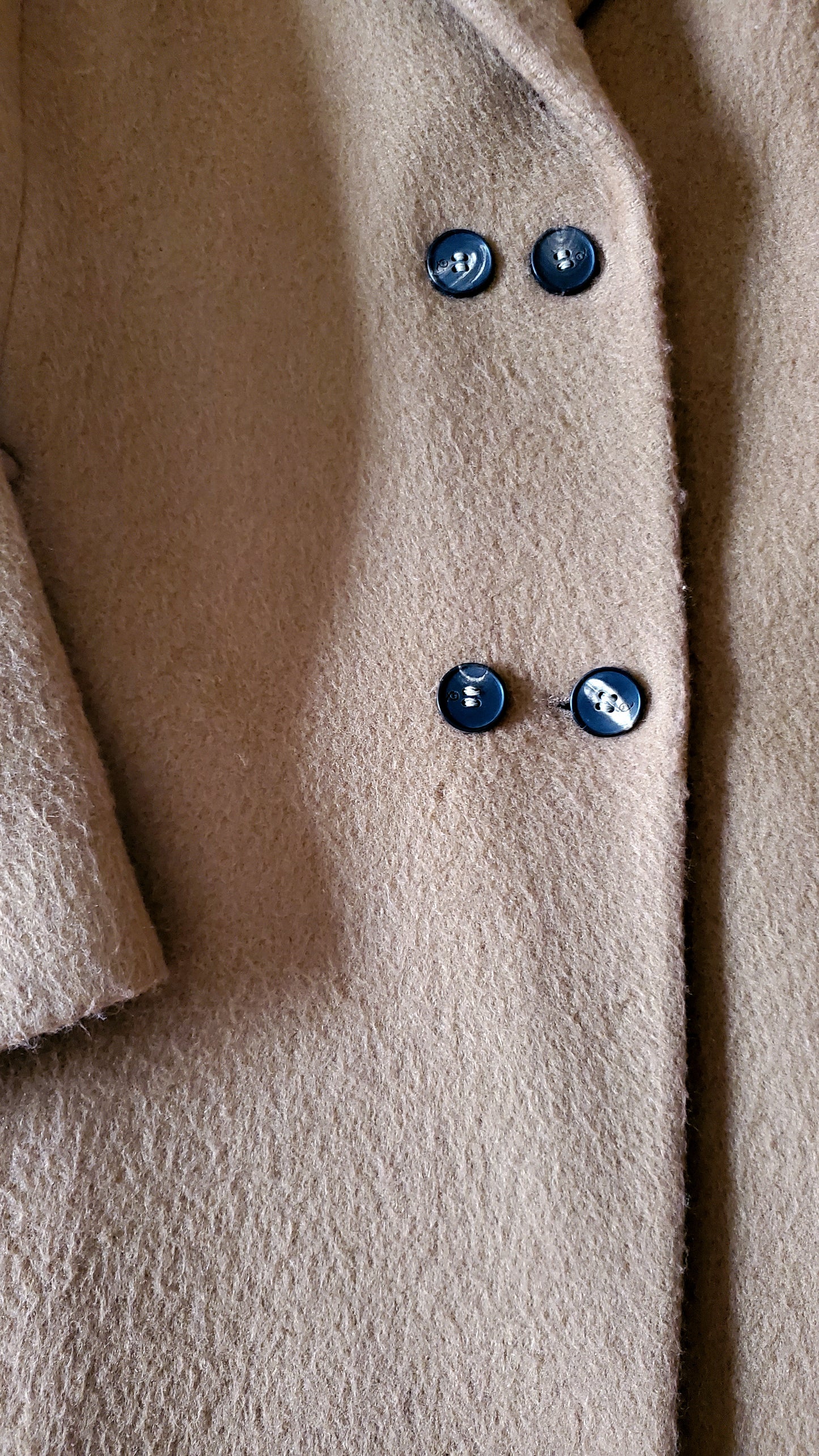 Authentic Alexander McQueen 2014 Runway Wool Camel Coat