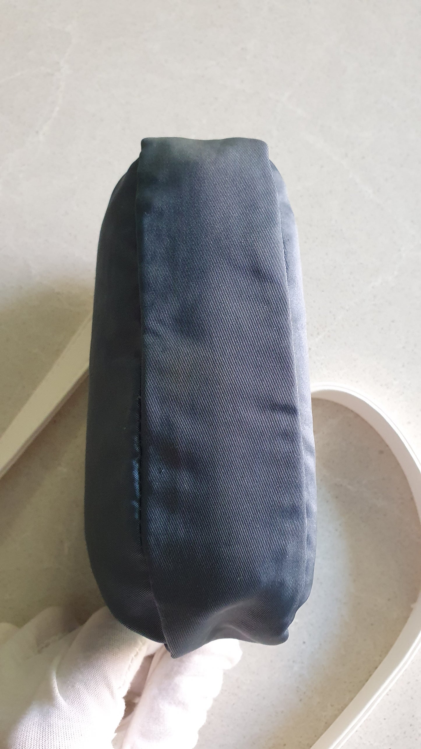 Authentic Prada Upcycle Blue Pouch with Strap