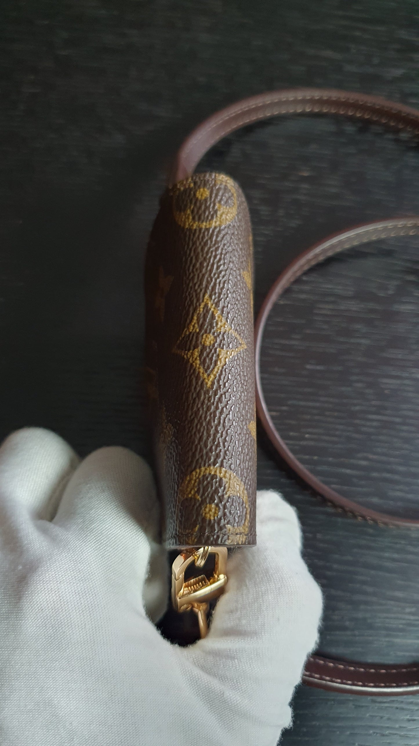 Authentic Vintage Louis Vuitton Upcycle Mini Pouch with Strap