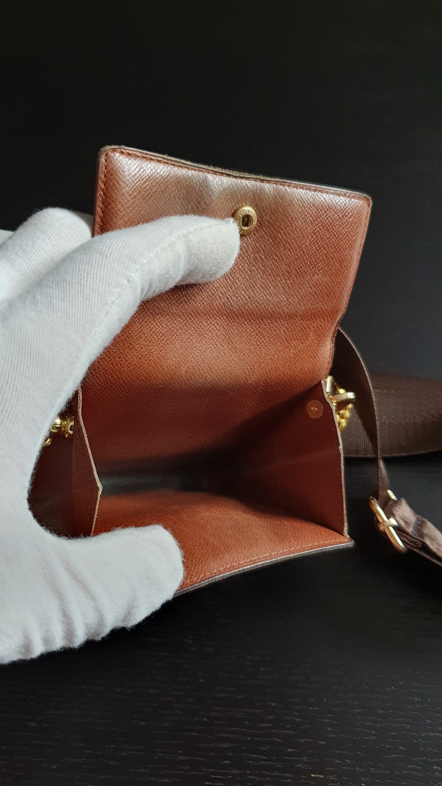 Authentic Vintage Louis Vuitton (2) Upcycle Small Wallet on Chain & Strap