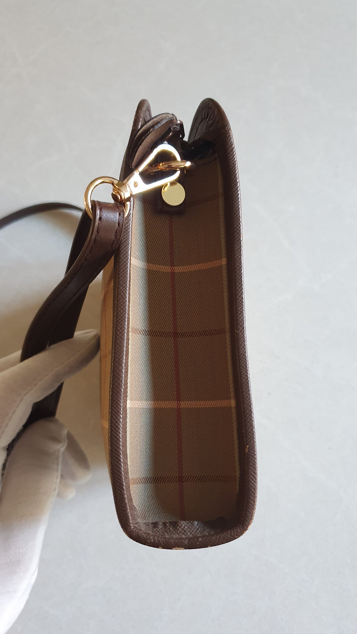 Authentic Burberry Upcycle Purse on Strap