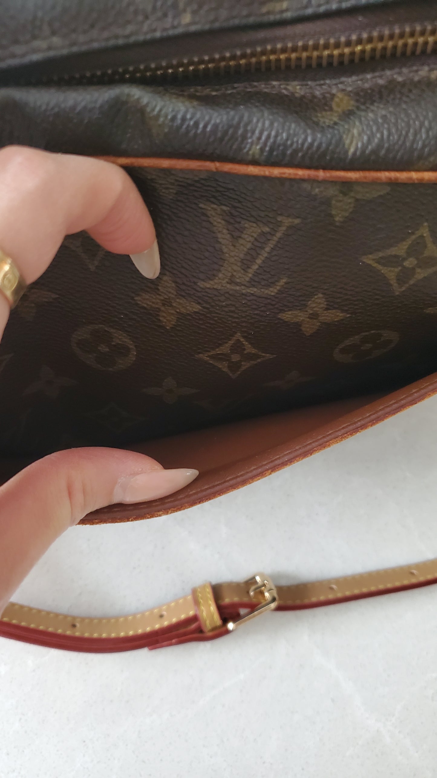 Authentic Vintage Louis Vuitton Upcycle Large Purse with Straps