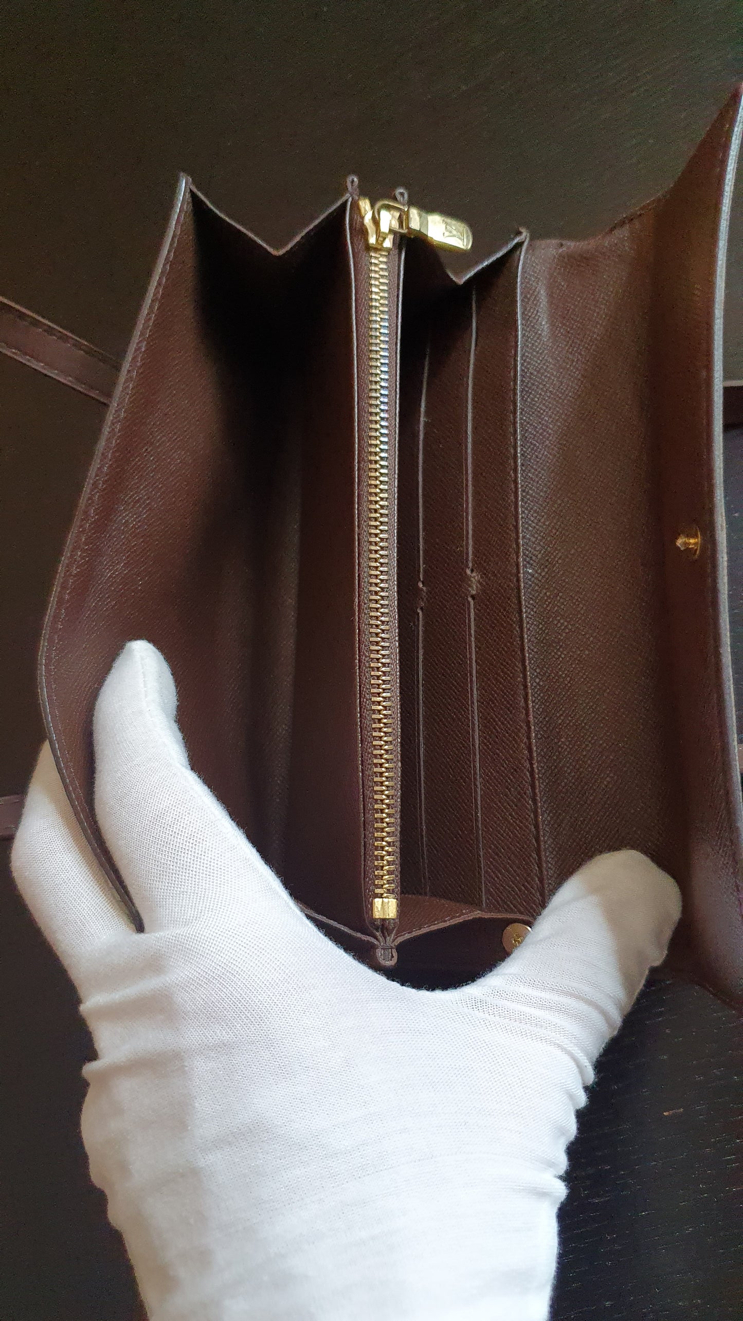 Authentic Vintage Louis Vuitton Upcycle Brown Damier Wallet with Straps