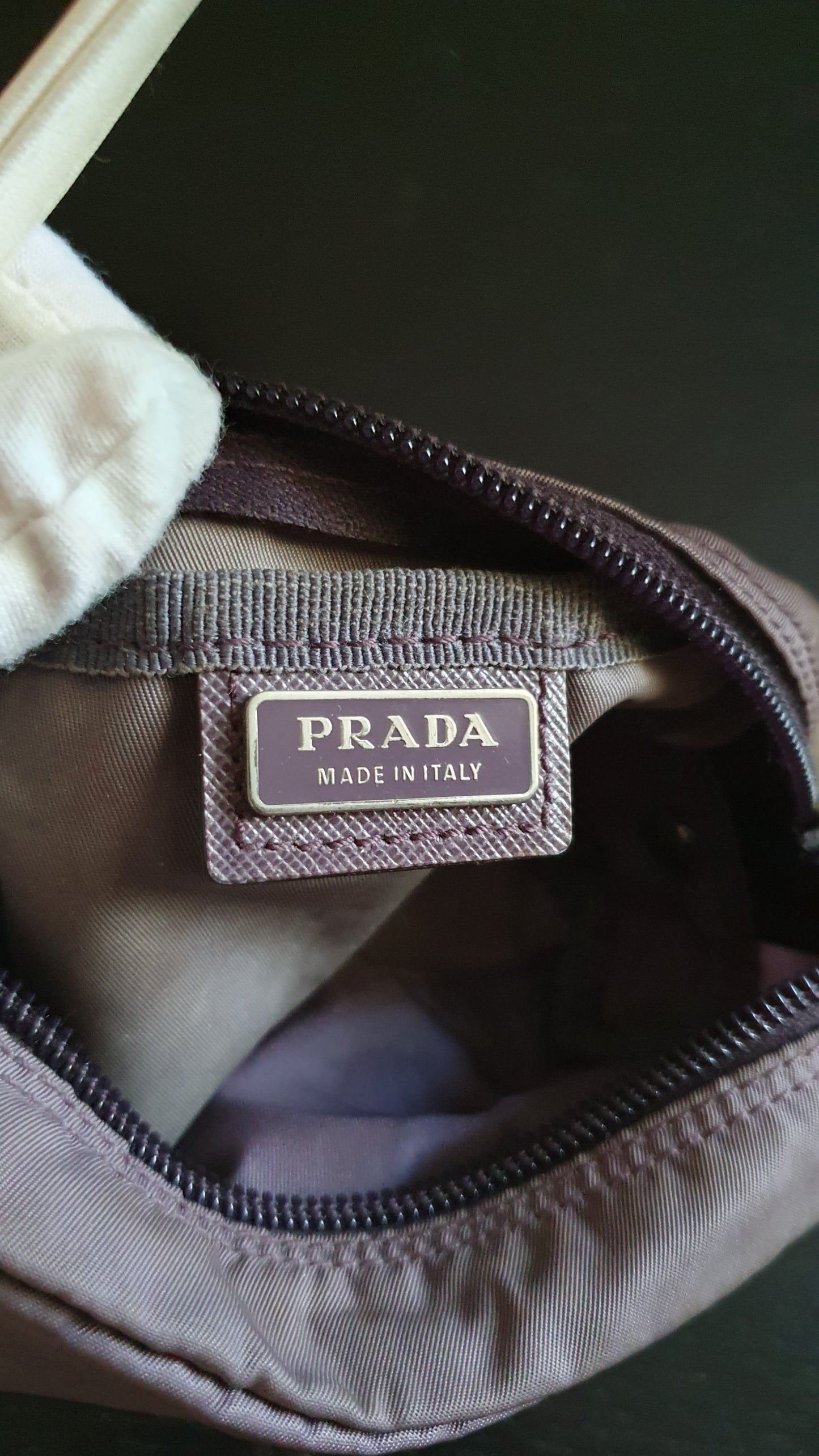 Authentic Prada Upcycle Purple Pouch with Strap