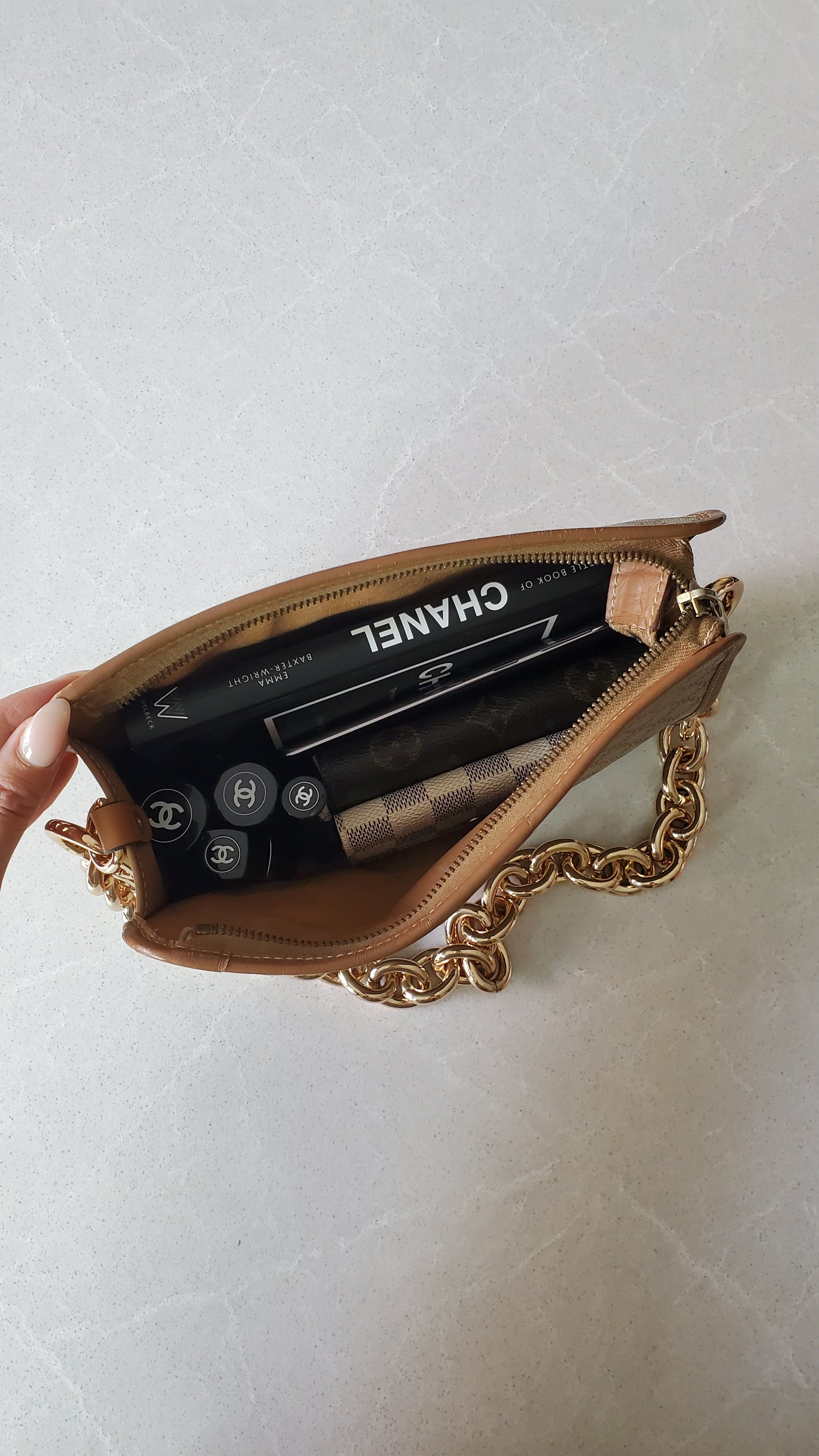 Authentic Vintage Celine Upcycle Tan Shoulder Purse
