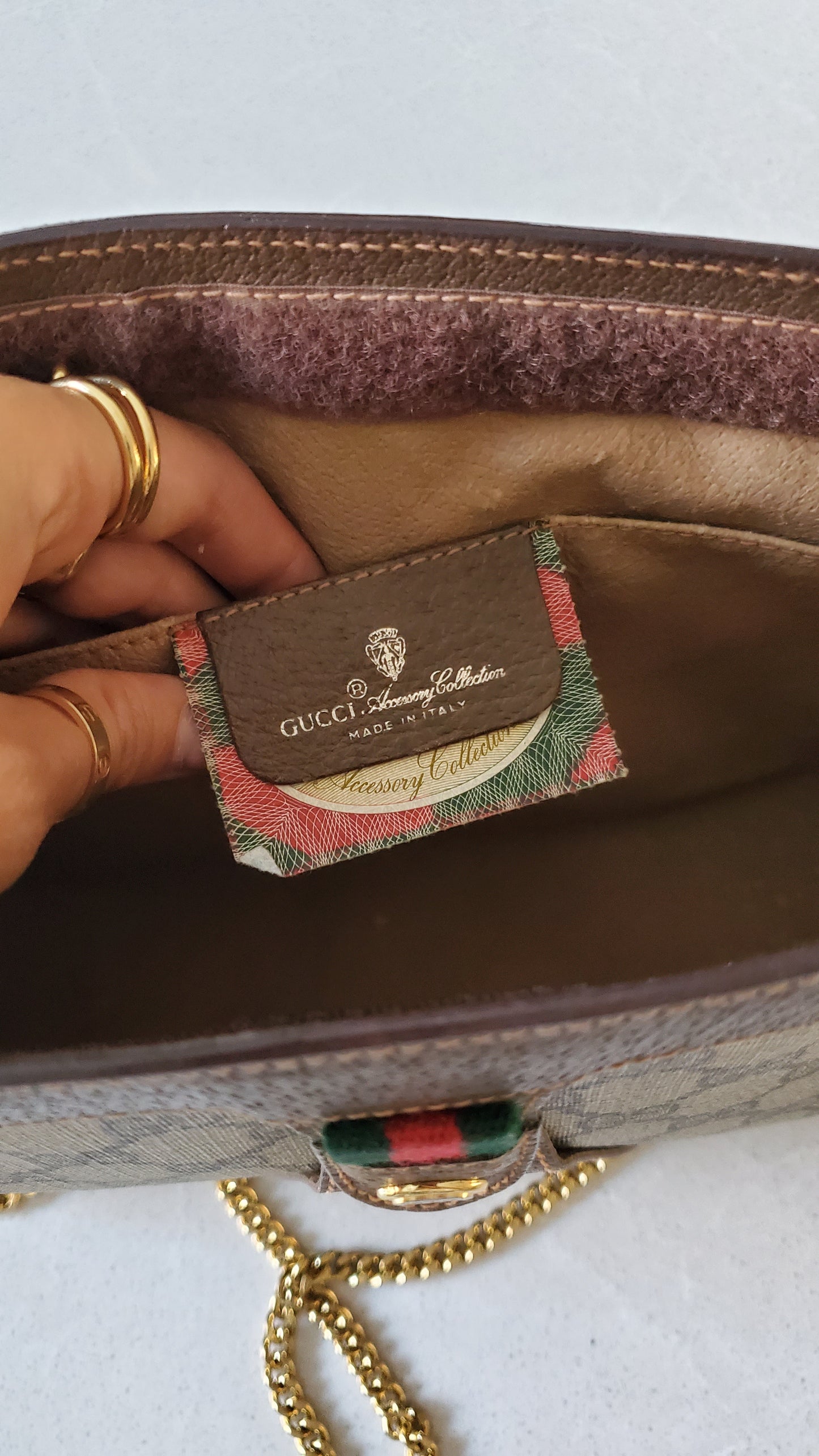 Authentic Vintage Gucci Upcycle Purse on Chains