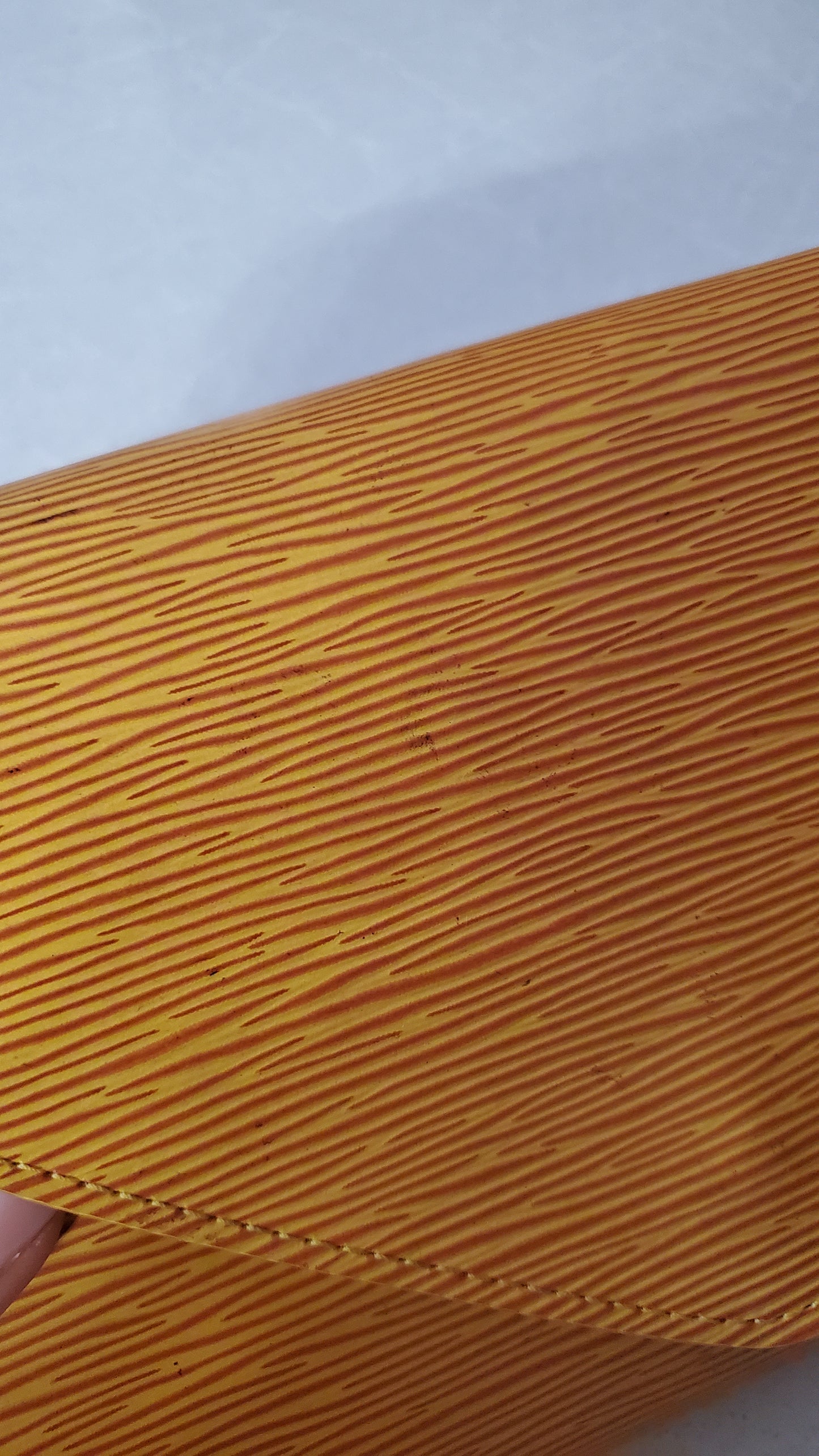 Authentic Vintage Louis Vuitton Upcycle Yellow Epi Purse on Chains