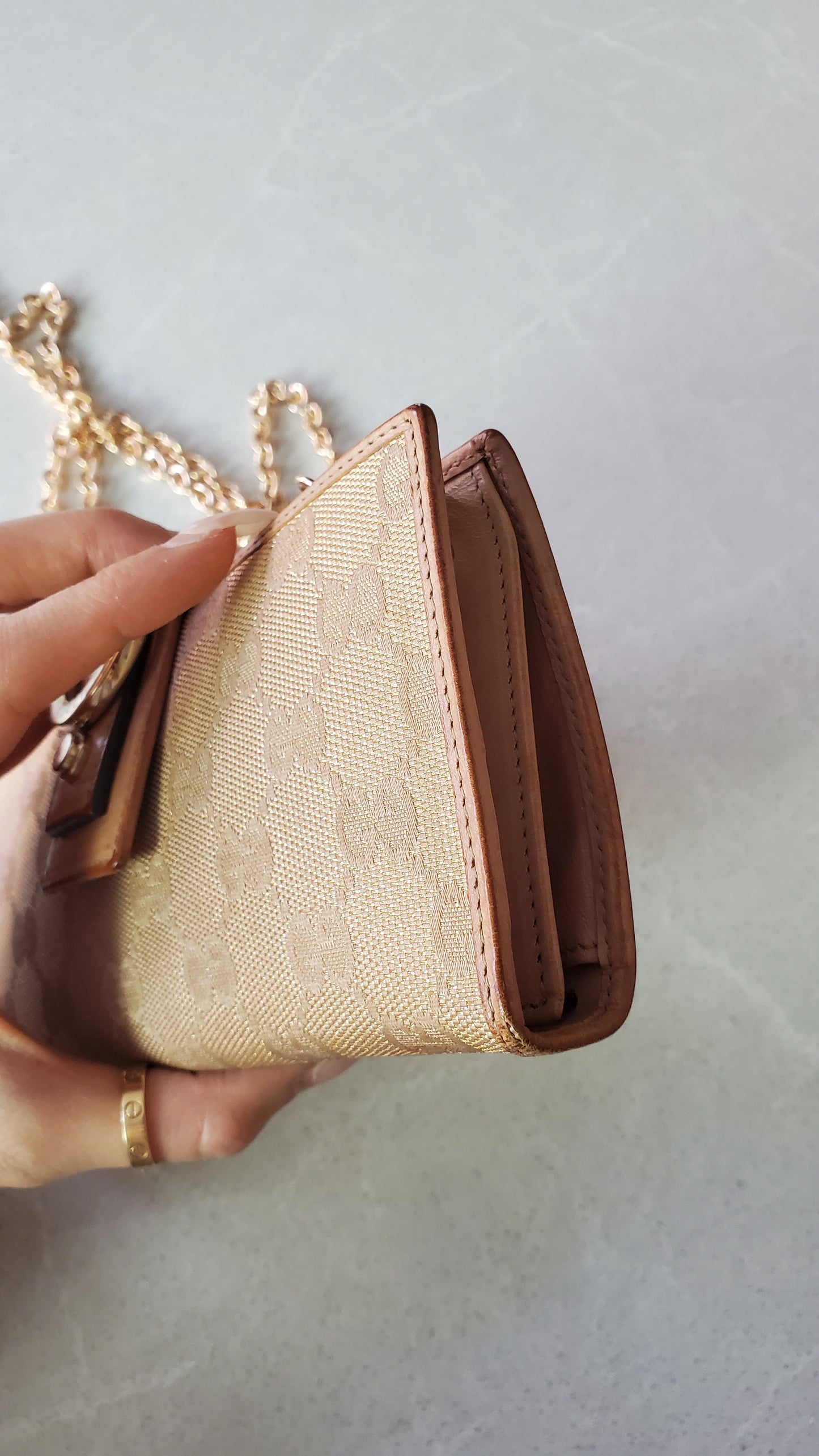 Authentic Gucci Upcycle Wallet on Chains