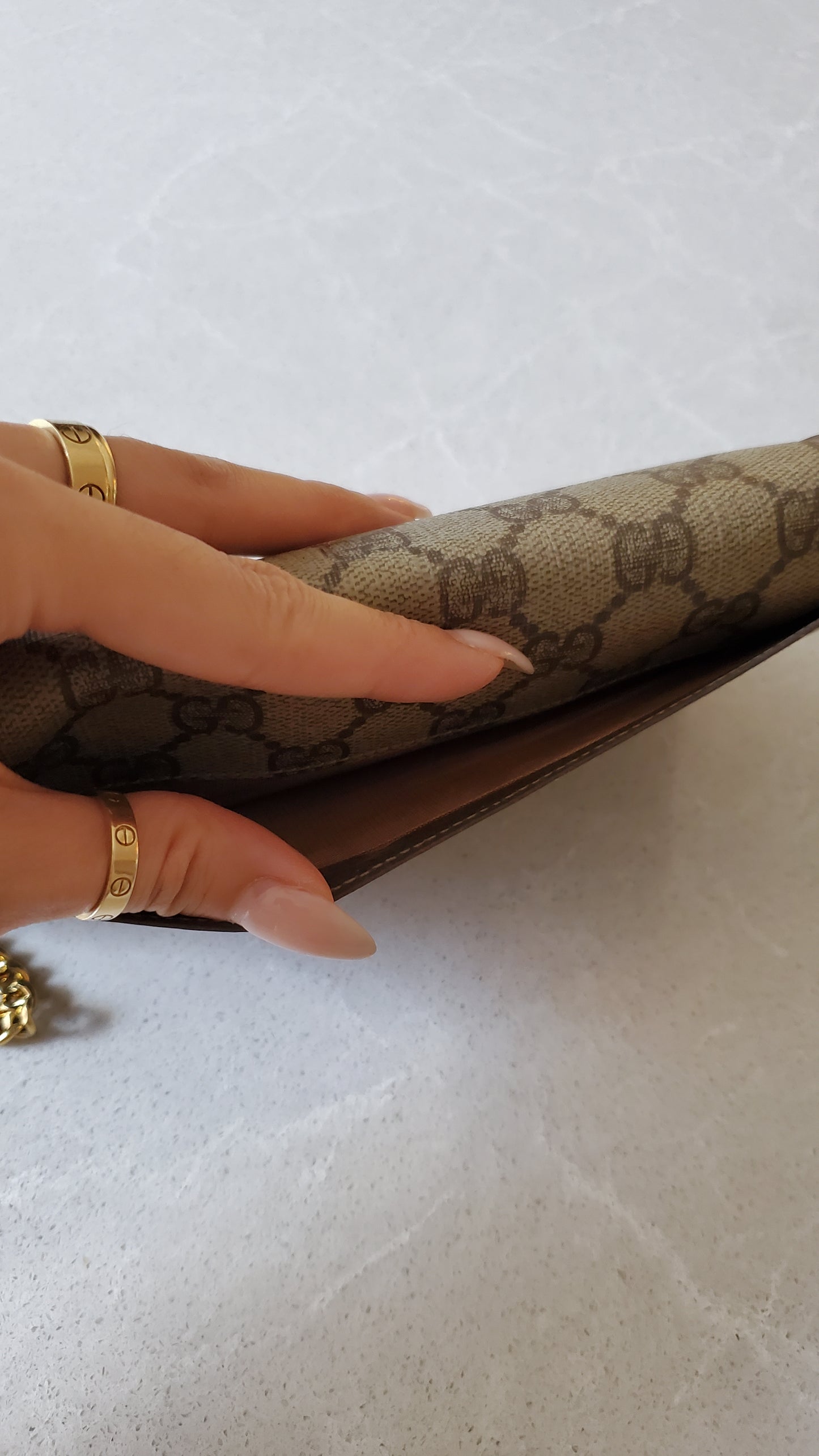 Authentic Vintage Gucci Upcycle Long Wallet on Chain & Strap