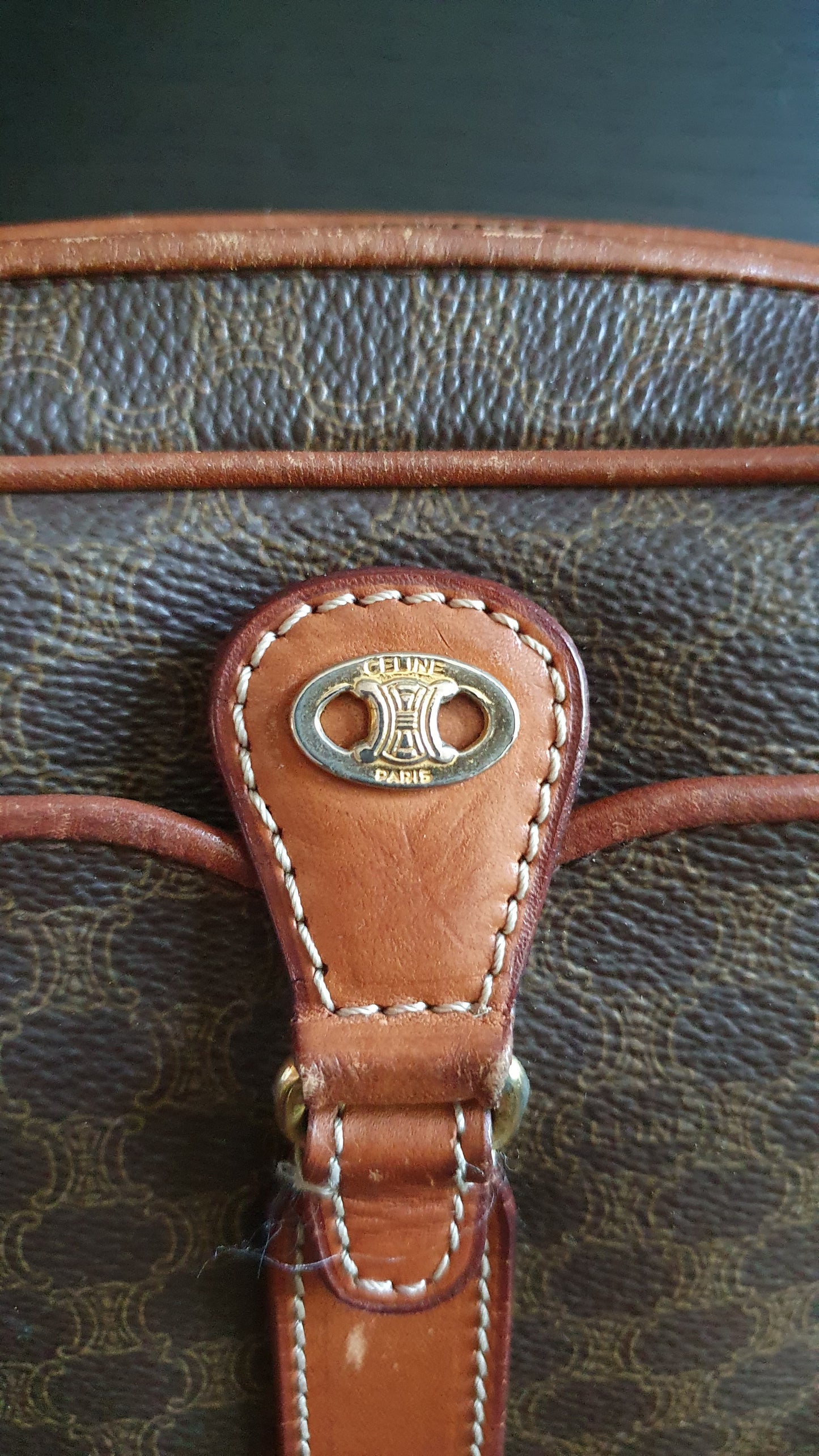 Authentic Vintage Celine Brown Purse (S)