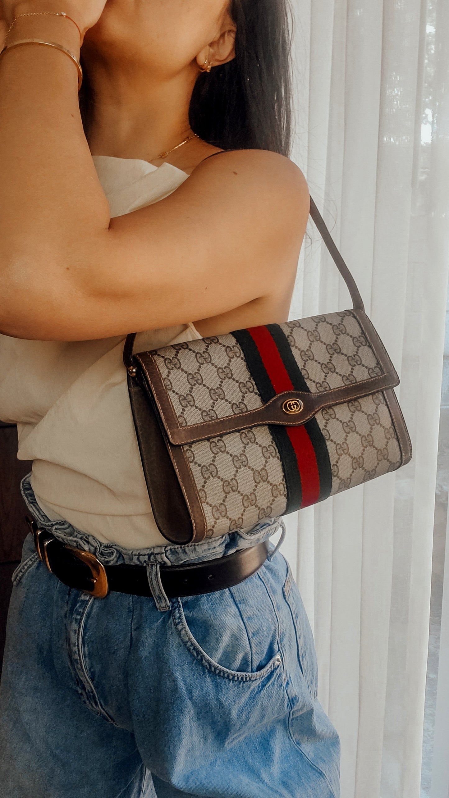 Authentic Vintage Gucci Upcycle Purse with Shoulder Strap (2/2)