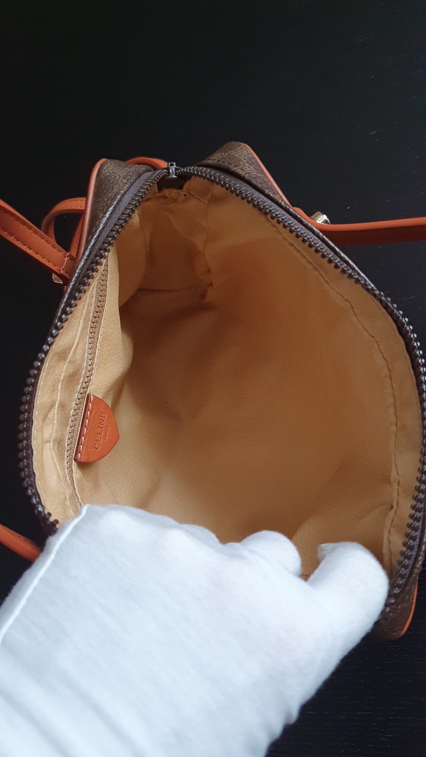 Authentic Vintage Celine Brown Upcycle Purse with Straps