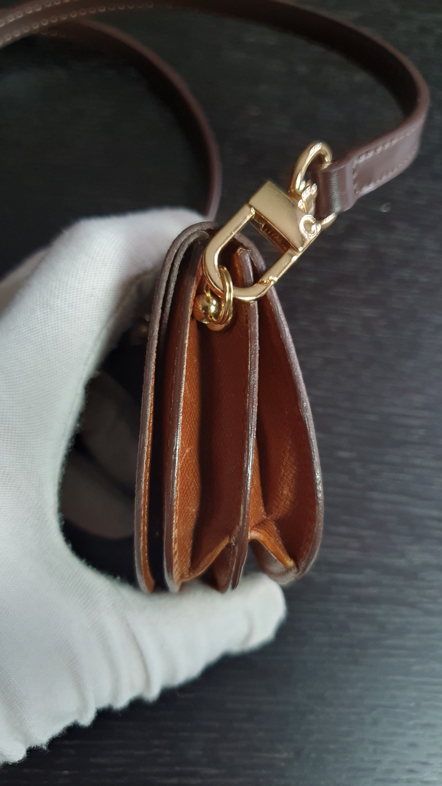 Authentic Vintage Louis Vuitton Upcycle Mini Pouch with Strap