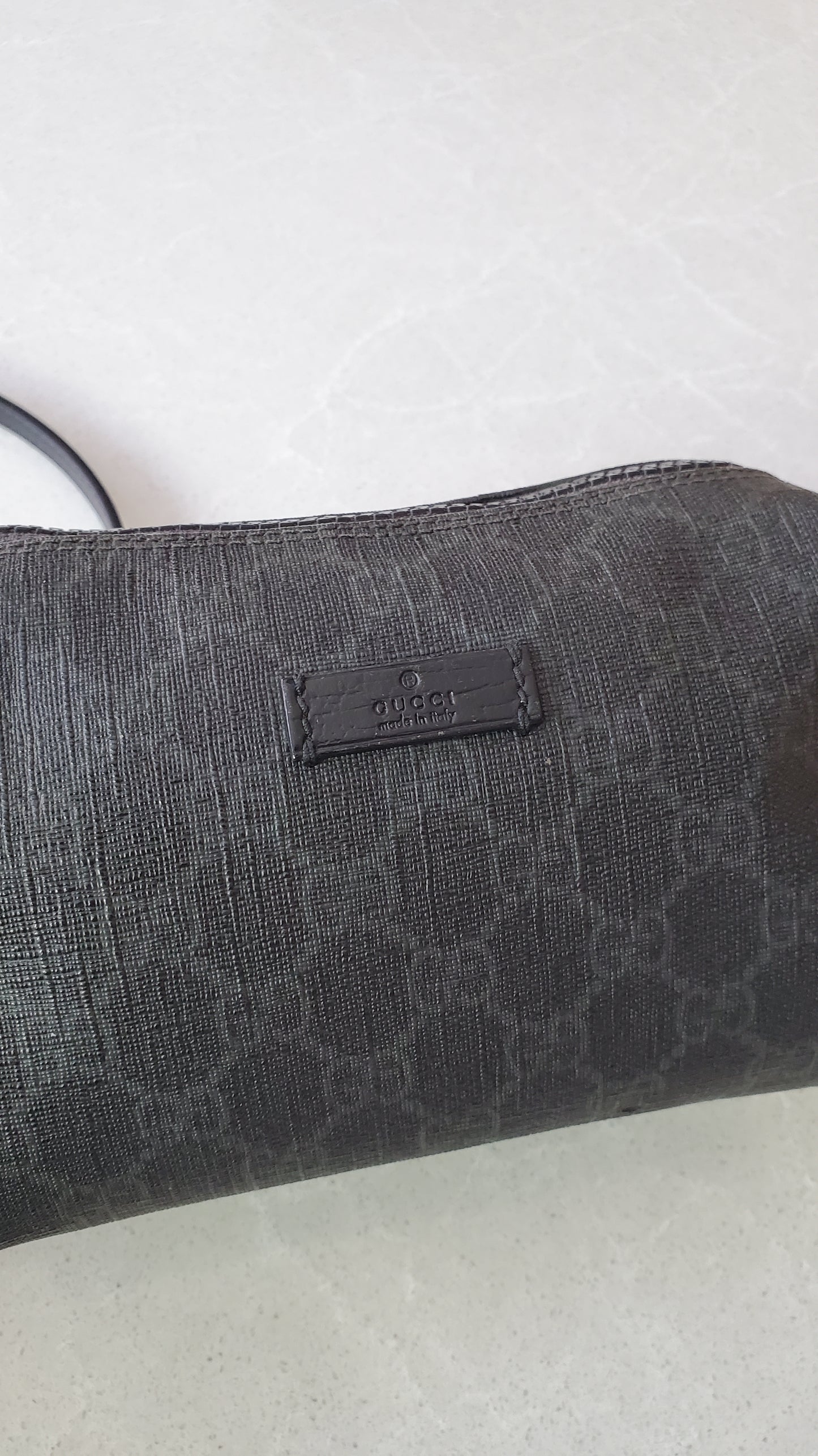 Authentic Gucci Upcycle Black Purse with Strap