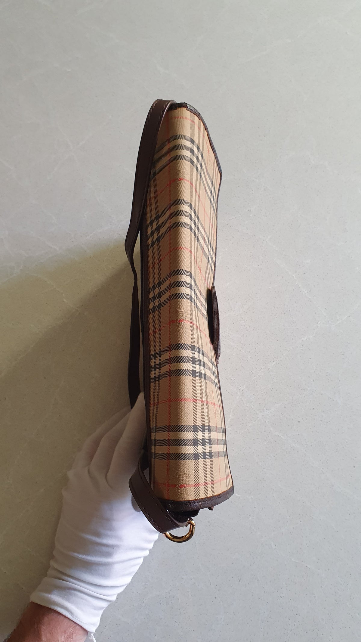 Authentic Burberry Upcycle Shoulder Purse with Strap