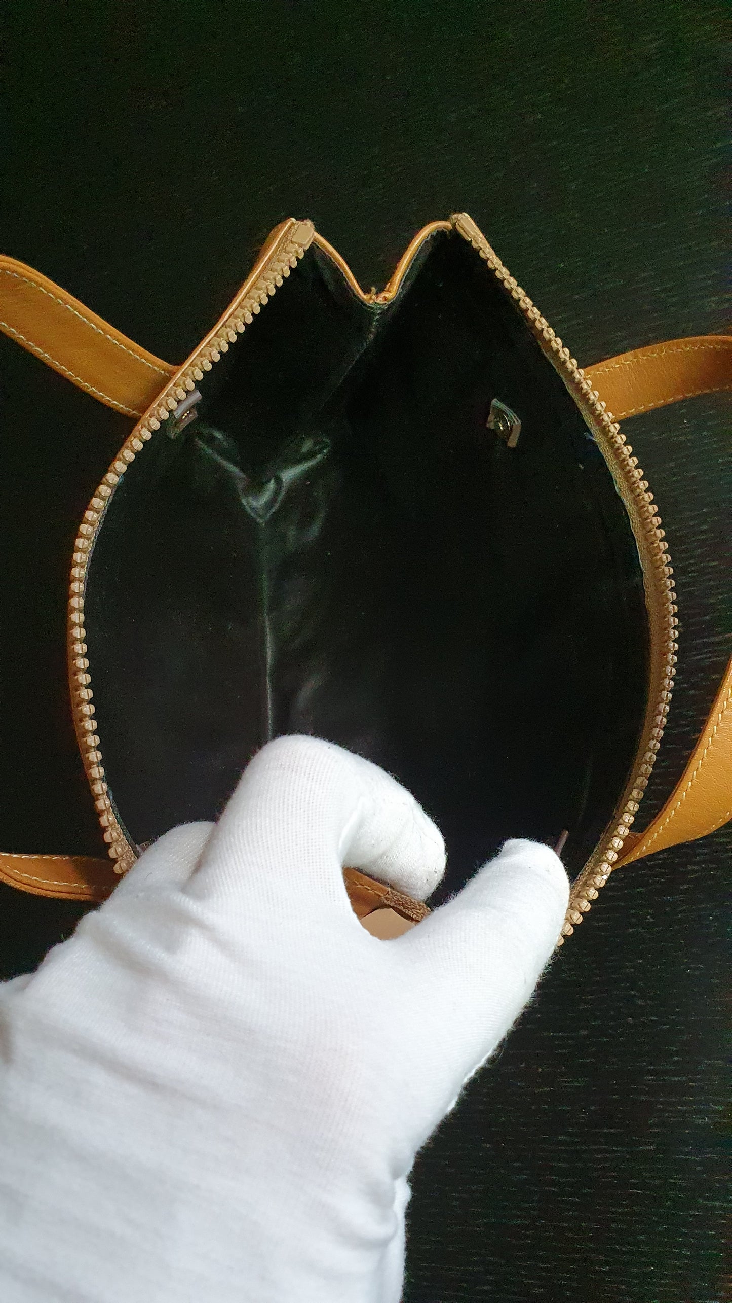 Authentic Vintage Celine Upcycle Tan Purse with Handle Straps