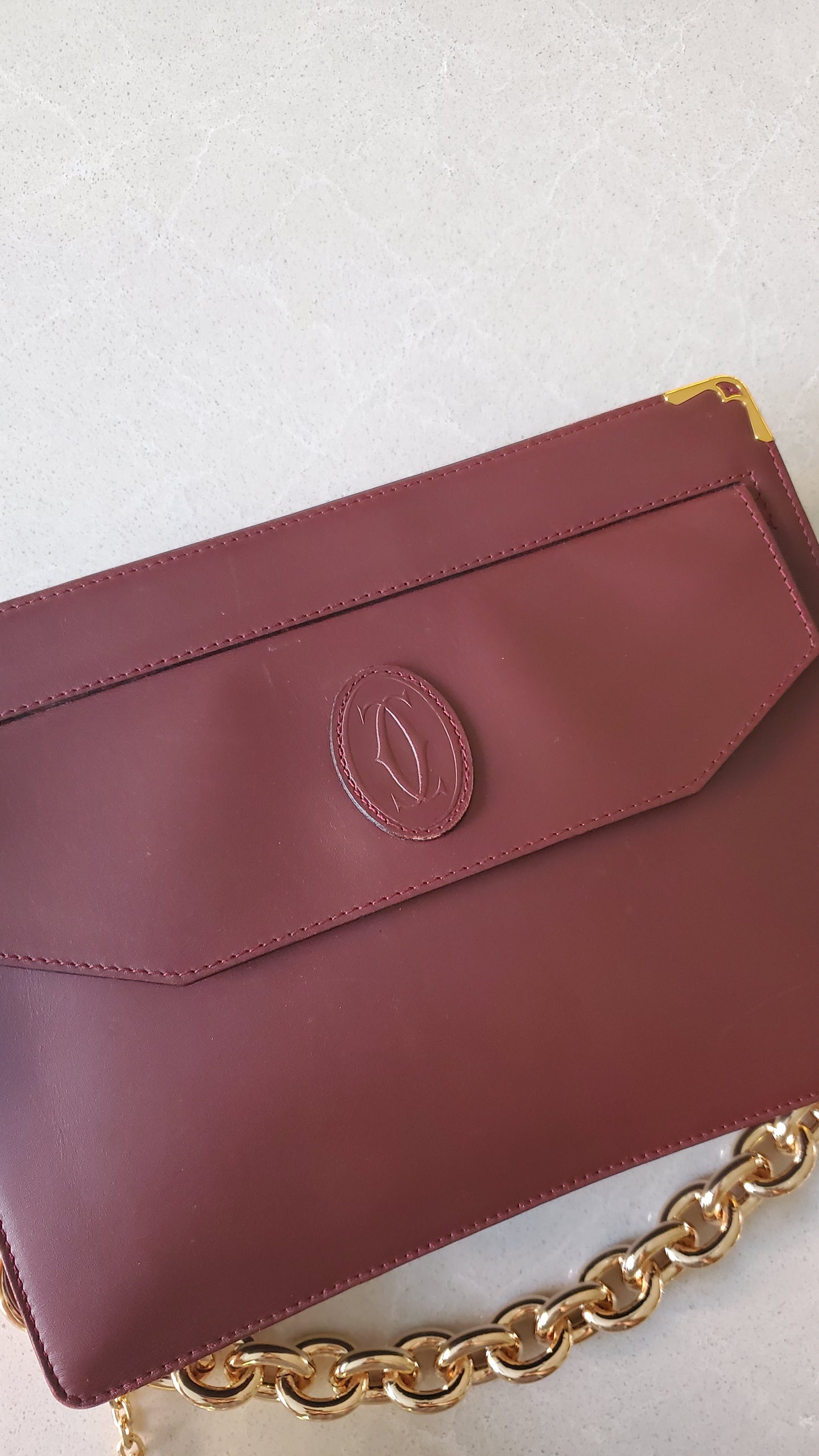 Authentic Vintage Cartier Upcycle Purse on Chains