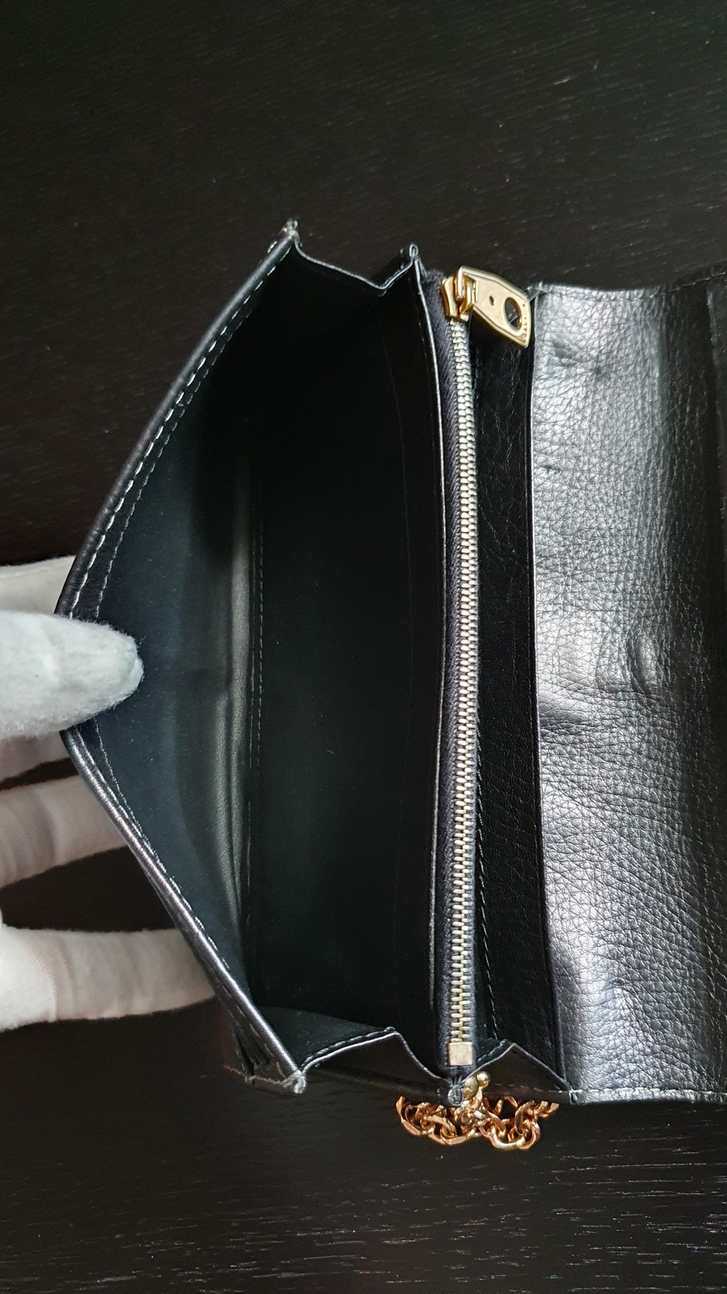 Authentic Celine Upcycle Wallet with Versatile Chain