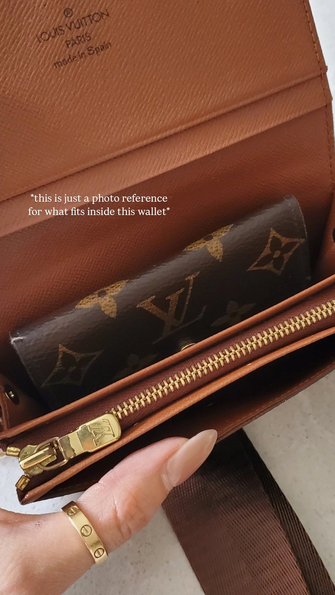 Authentic Vintage Louis Vuitton (RA0994) Upcycle Small Wallet with Strap and Chain
