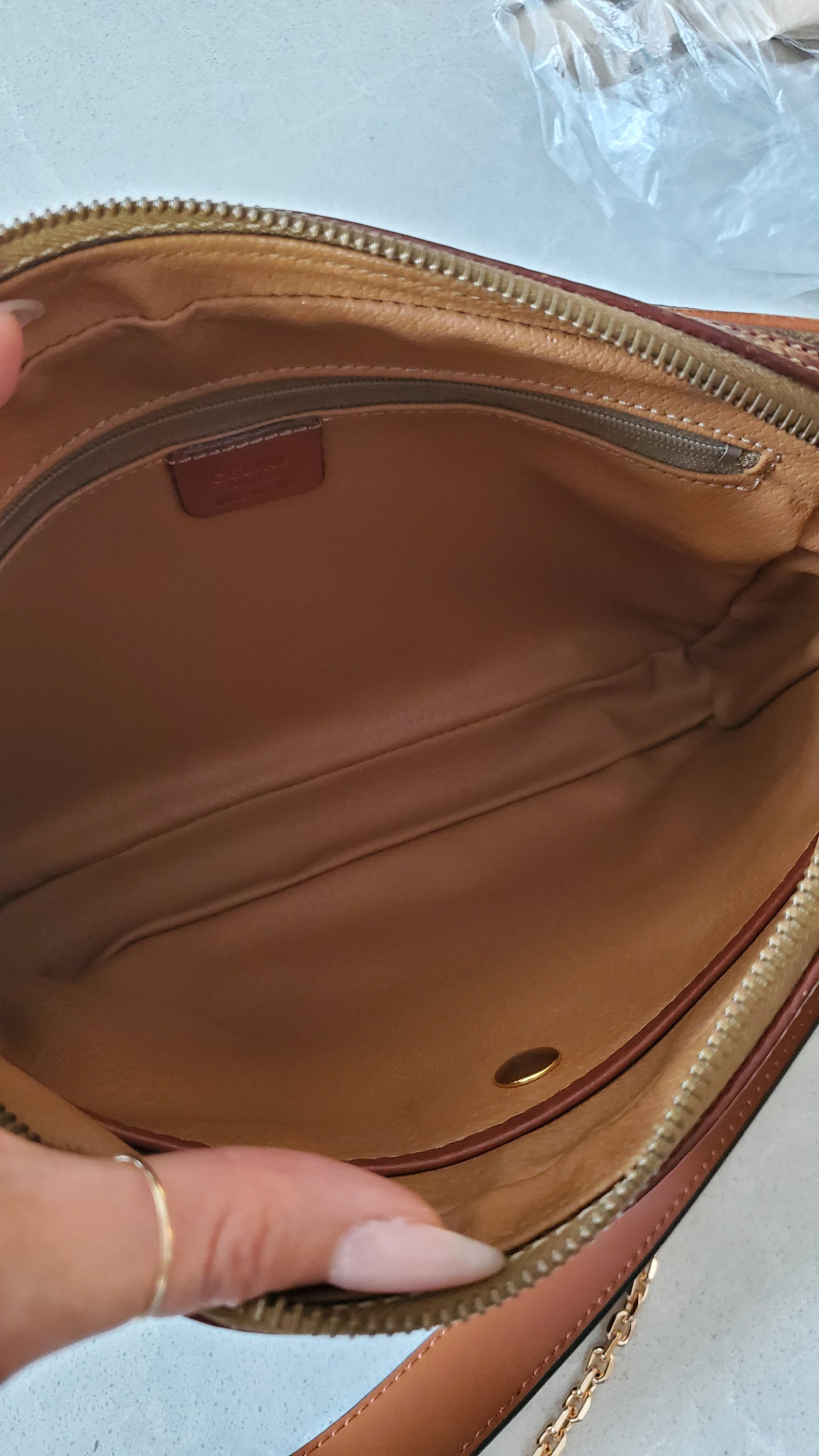 Authentic Vintage Celine Upcycle Purse on Chain & Strap