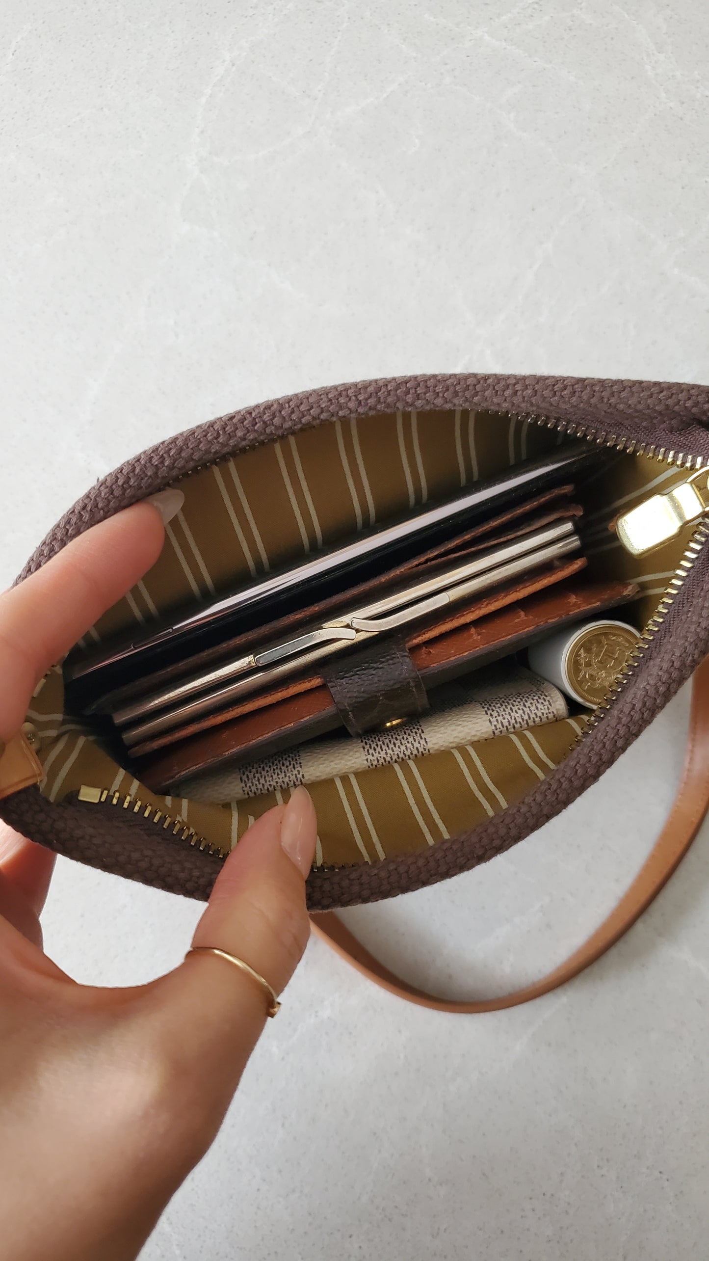 Authentic Louis Vuitton Upcycle Shoulder Purse on Chain/ Strap