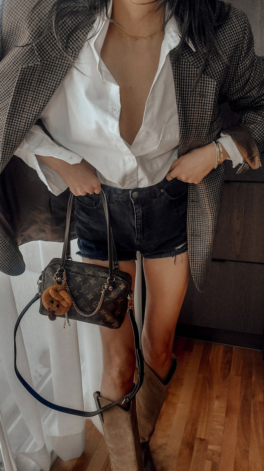 Authentic Vintage Louis Vuitton Upcycle New Gen Charm Shoulder/ Crossbody Bag