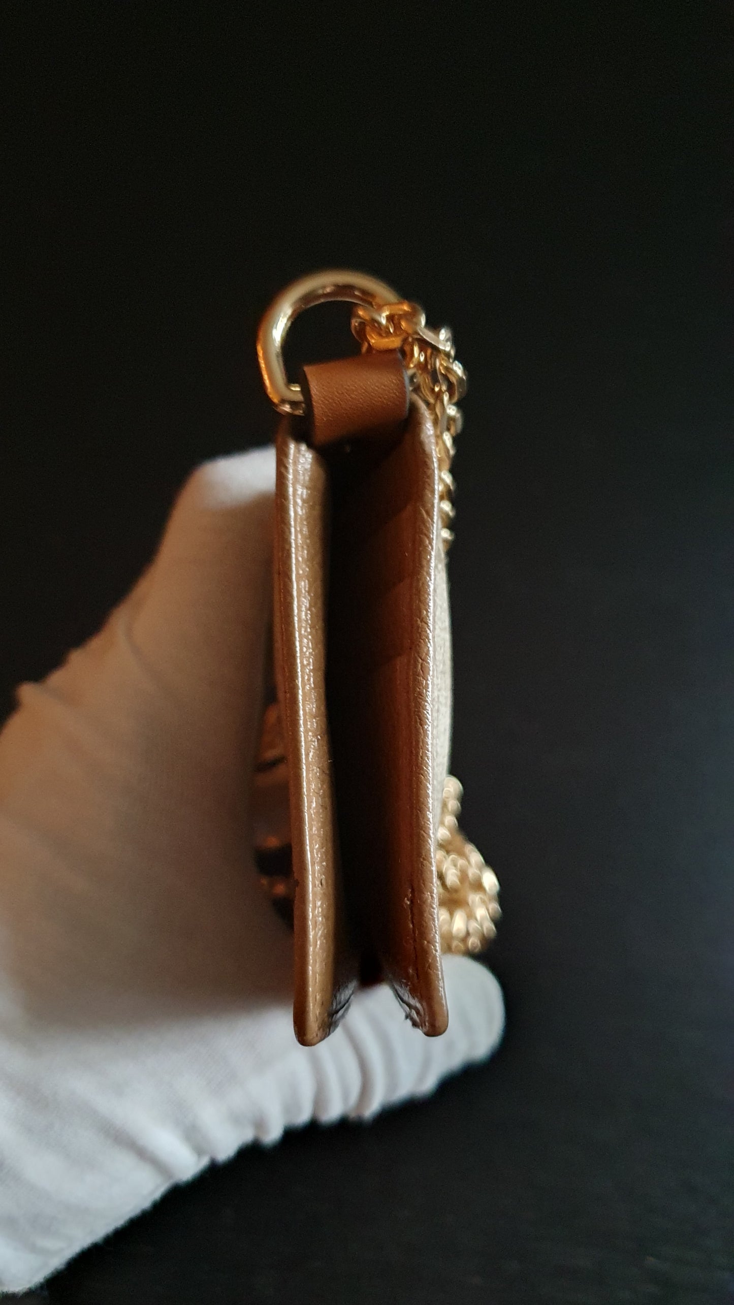 Authentic Vintage Dior Upcycle Wallet with Versatile Chain