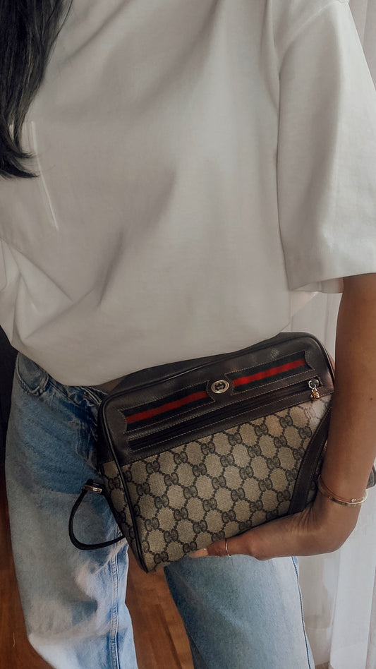Authentic Vintage Gucci Upcycle Purse with Shoulder Strap